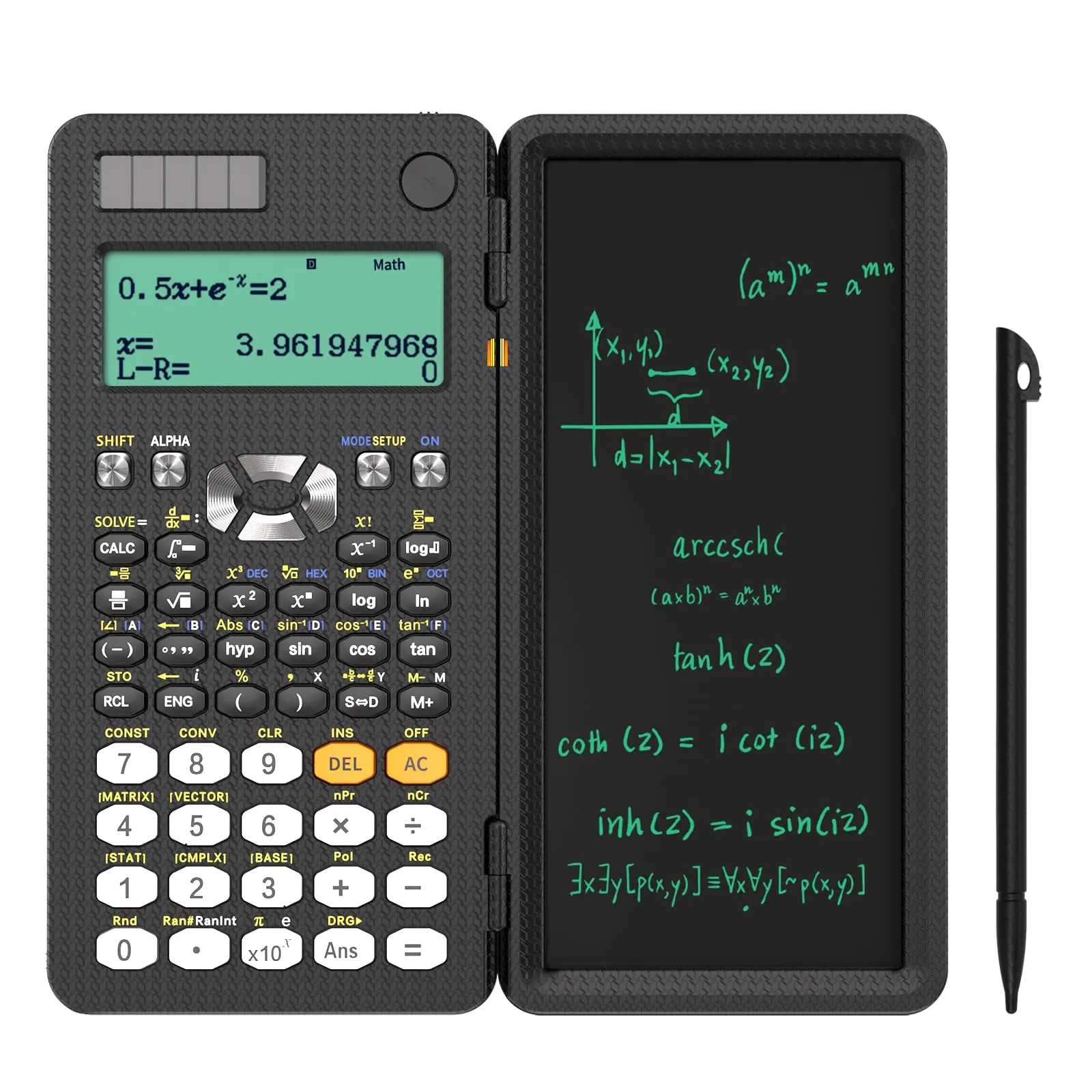 NEWYES 991ES Plus Calcolatrice Scientifica, con Lavagna Cancellabile e Stilo, 417 Funzioni, Adatta a Studenti e Professionisti di Matematica, Fisica e Ingegneria.