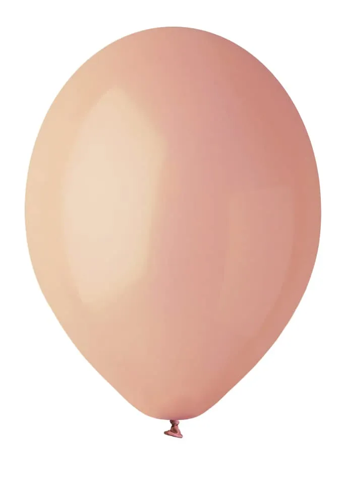 Busta 100 palloncini in lattice naturale Premium Quality G120 (Ø 33cm / 13"), rosa antico