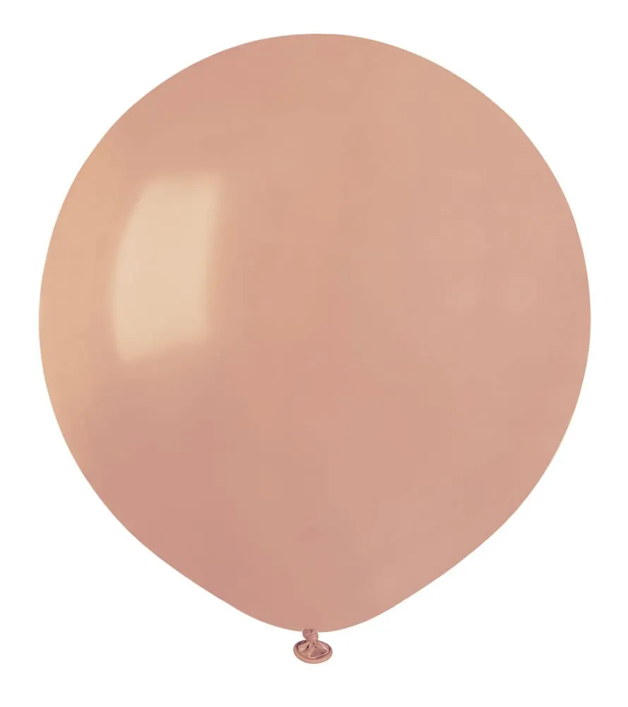 Busta 25 palloncini in lattice naturale Premium Quality G150 (Ø 48cm / 19"), rosa antico