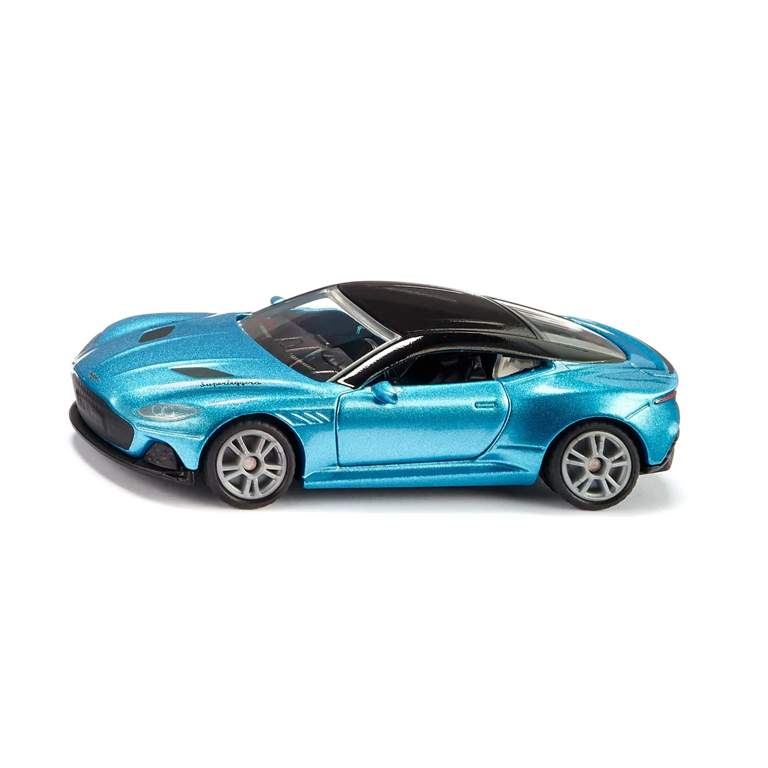 Siku 1582, Aston Martin DBS Superleggera, Auto Giocattolo, Metallo,Plastica, Blu, Portiere Apribili, Cerchioni Sportivi con Ruote in Gomma