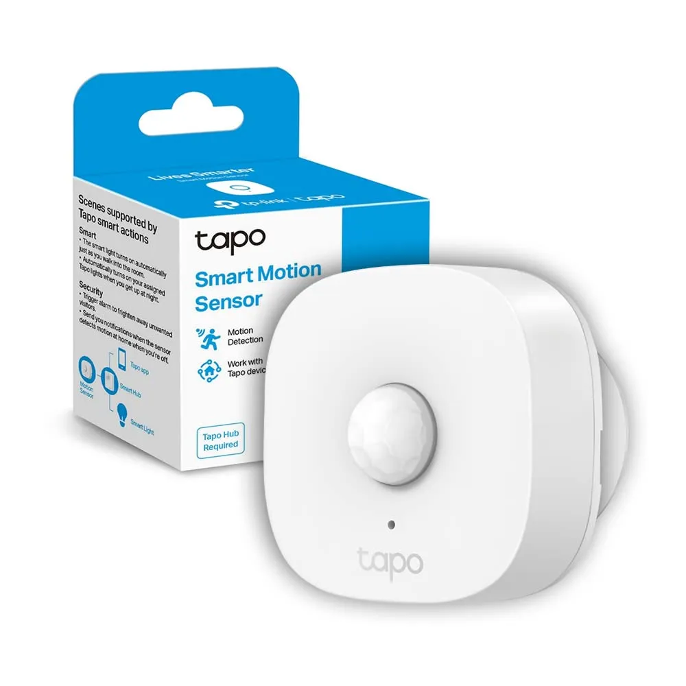 Tapo T100 Sensore di Movimento Smart 120° 7m Avvisi Hub Richiesto