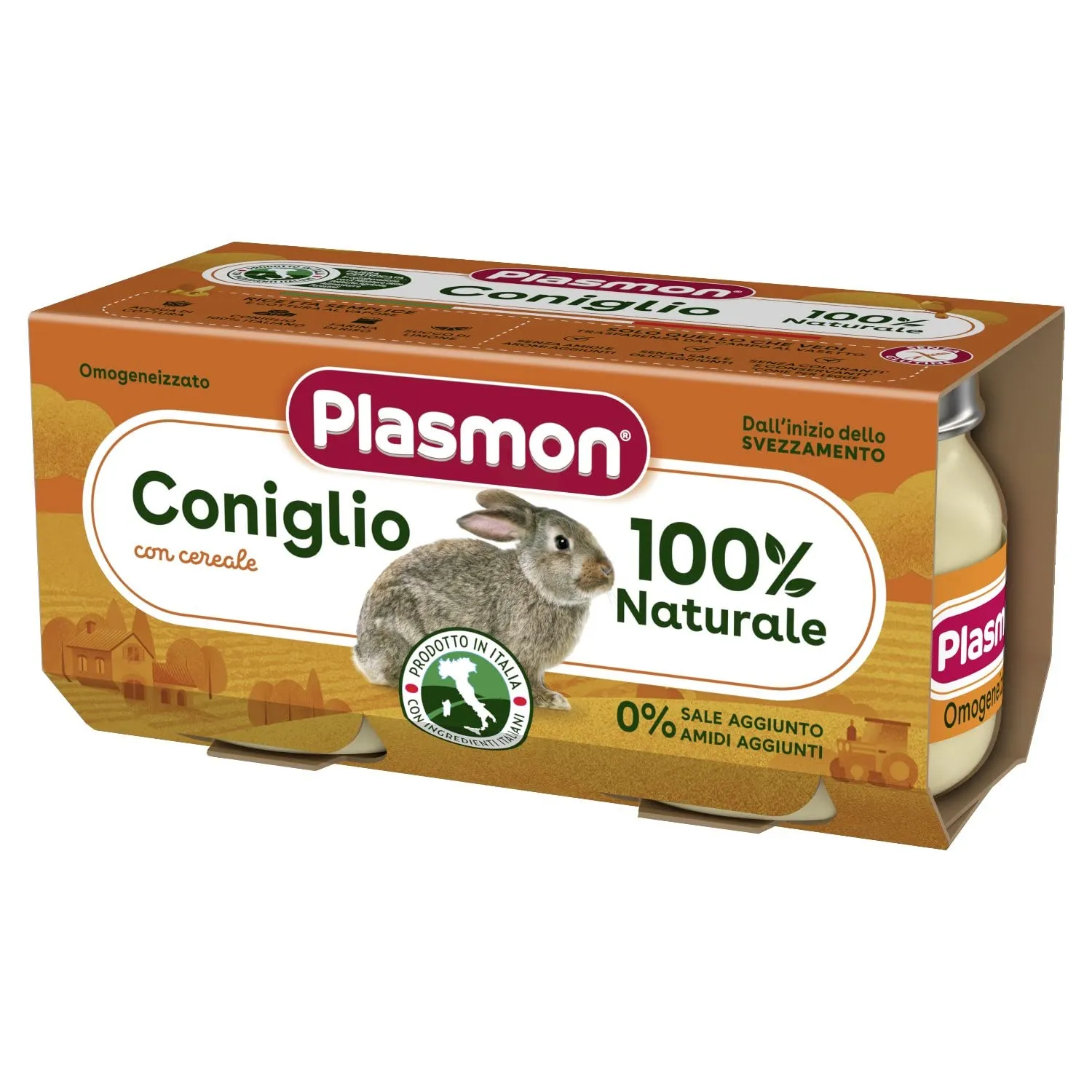 Plasmon Omogeneizzato Coniglio 2x80g
