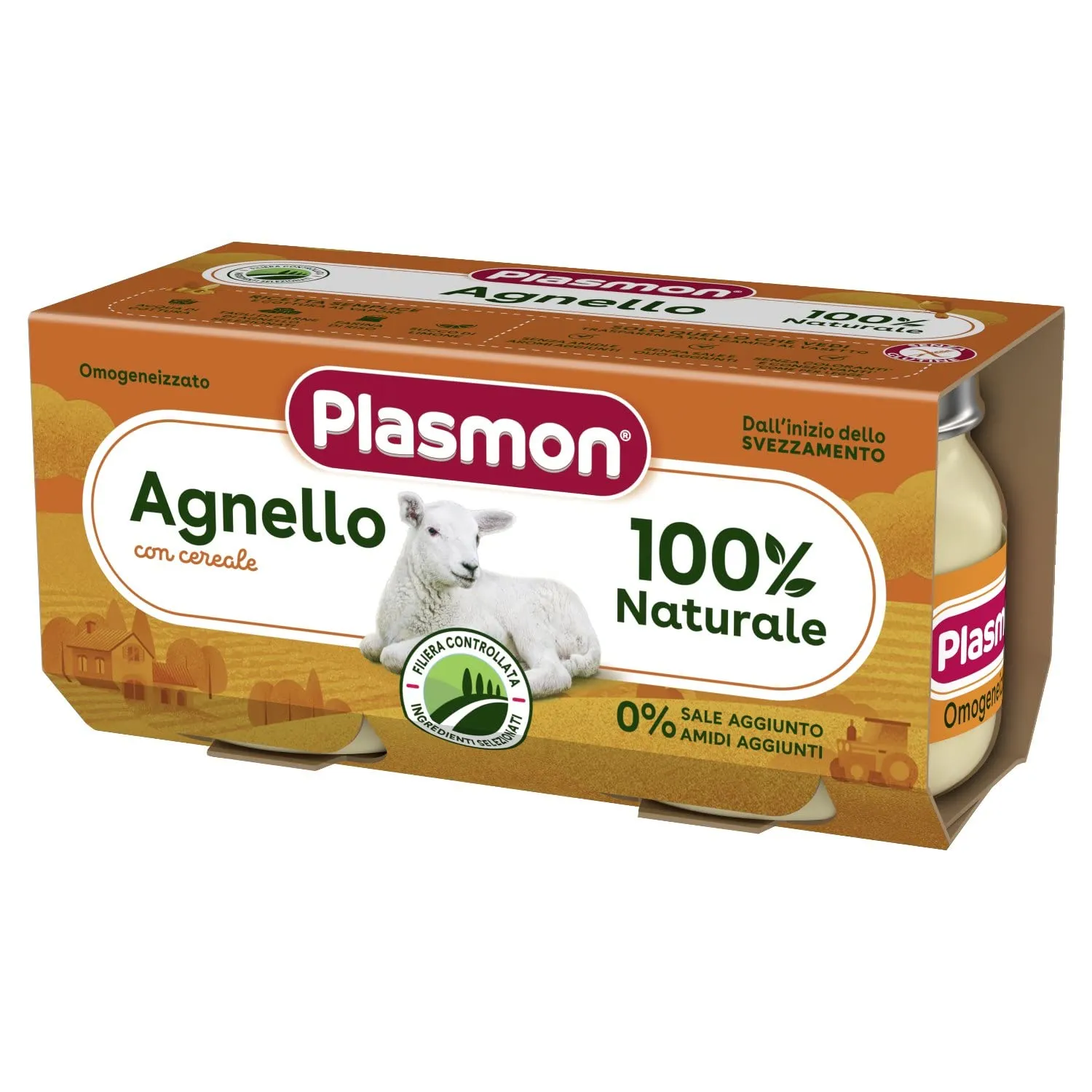 Plasmon Omogeneizzato Agnello 2x80g