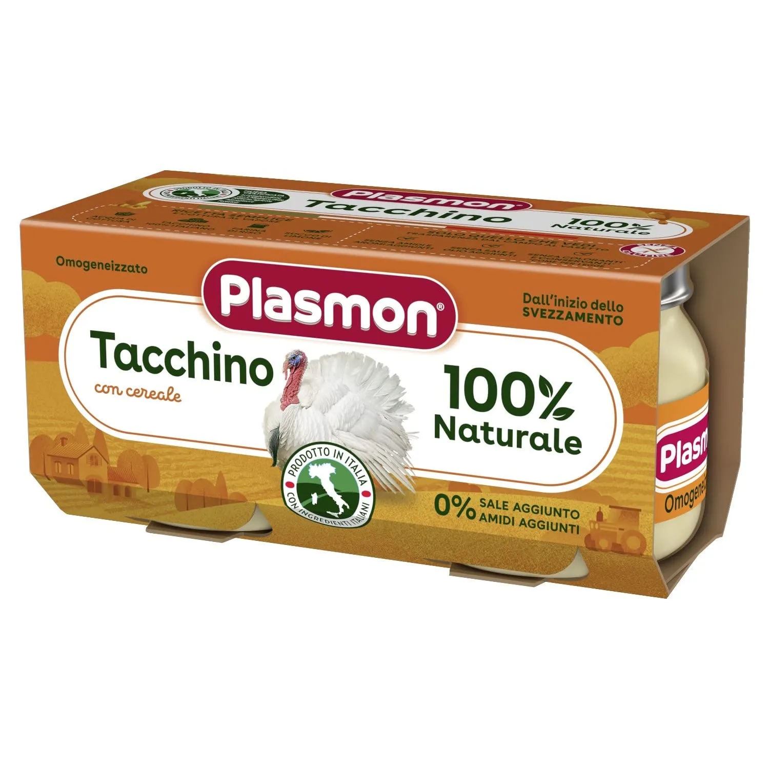 Plasmon Omogeneizzato Tacchino 2x80g