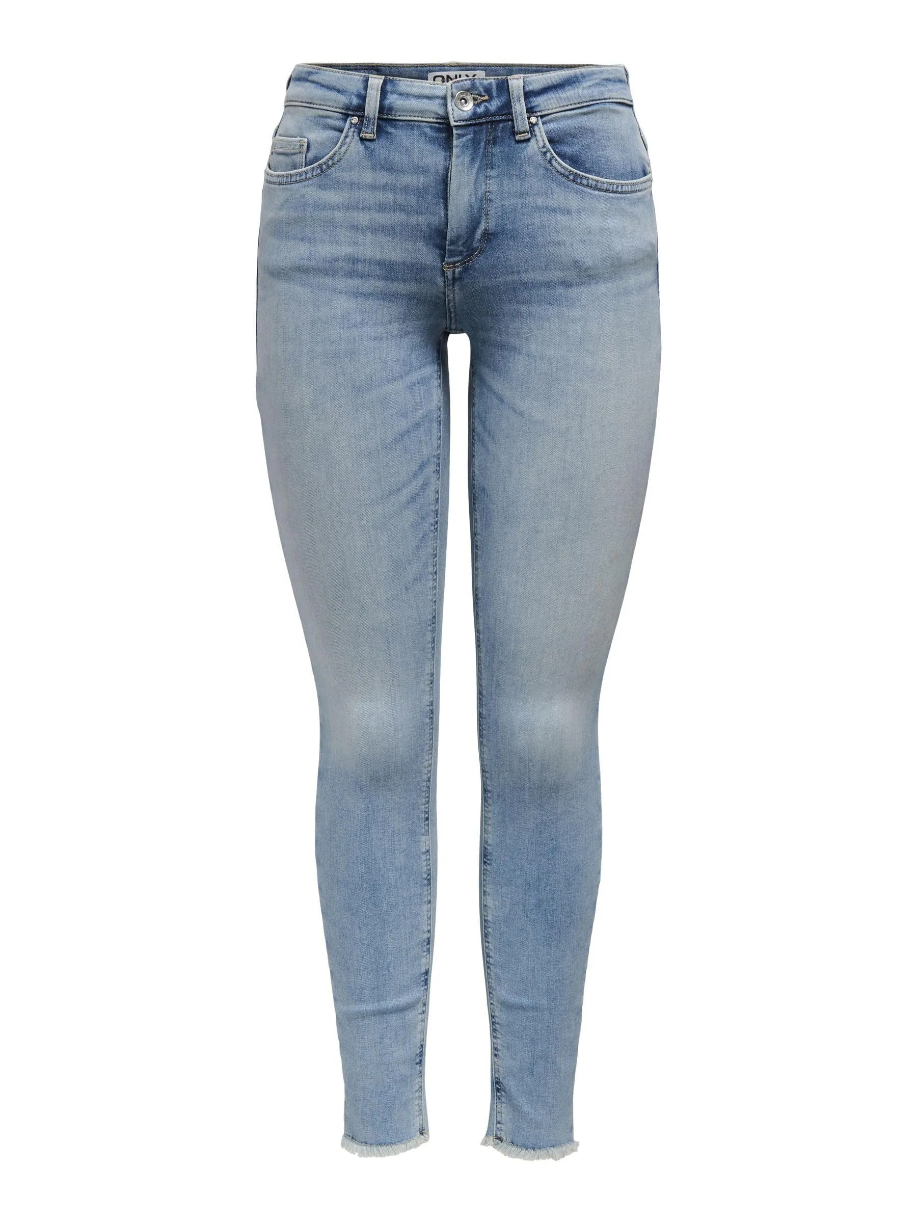 ONLY Onlpower Mid Push Up SK DEST DNM Rea935 Jeans, Light Medium Blue Denim, XS Donna