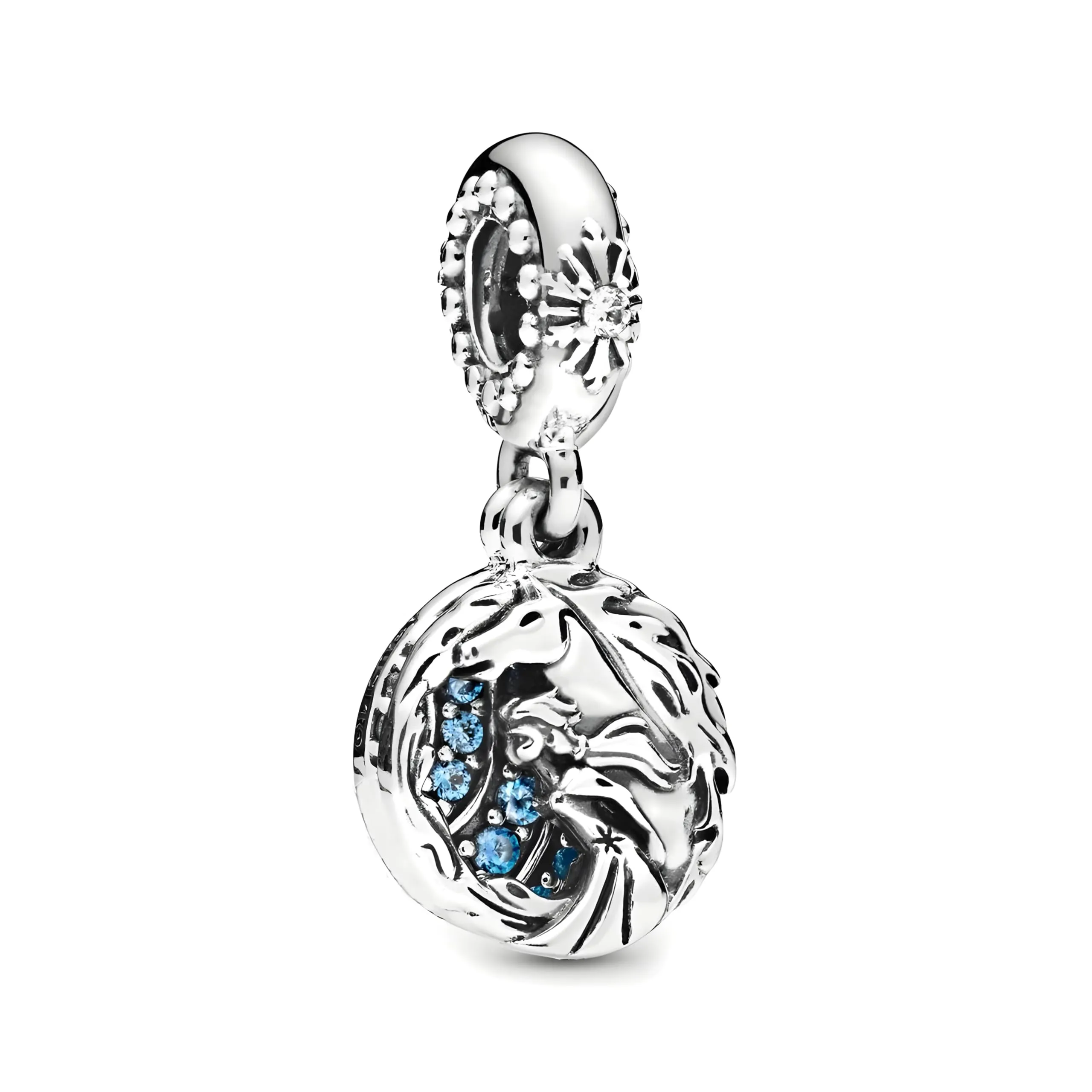 Charm in argento Sterling 925, compatibile con braccialetti Pandora, normale, Metallo, Zirconie sintetico