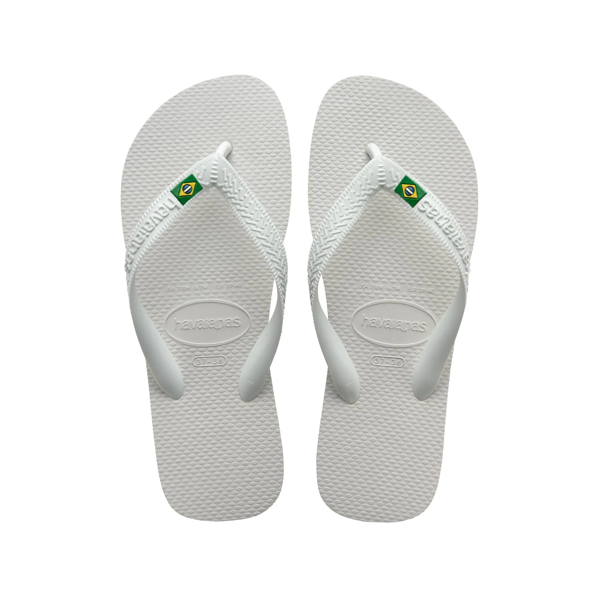 Havaianas Top Brasil Unisex - Adulto FlipFlop White 43/44 EU