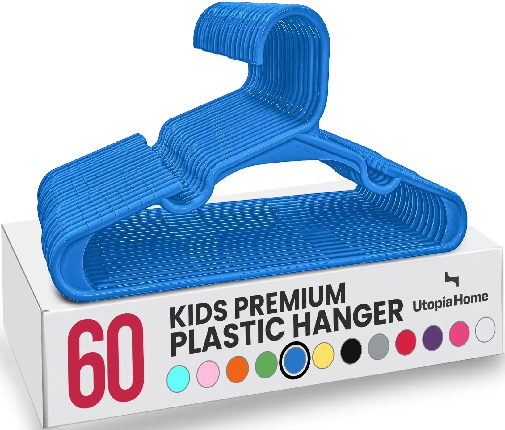 Utopia Home Grucce in plastica senza fili per bambini, blu, 60 pezzi