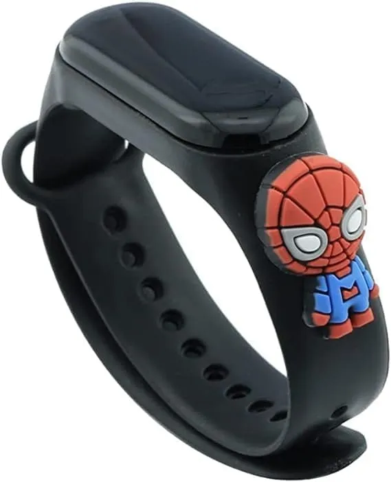 JABEDE - Orologio digitale unisex con cinturino in silicone, design decorativo, resistente agli schizzi, display LED, ideale per uso quotidiano