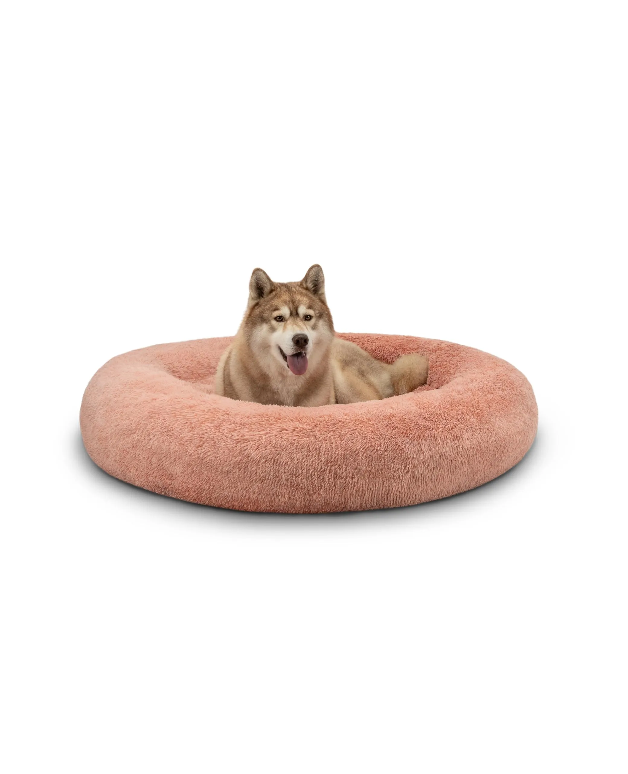 lionto Cuccia Ciambella per Cani e Gatti, Cuccia Rotonda, Ø 120 cm, Rosa