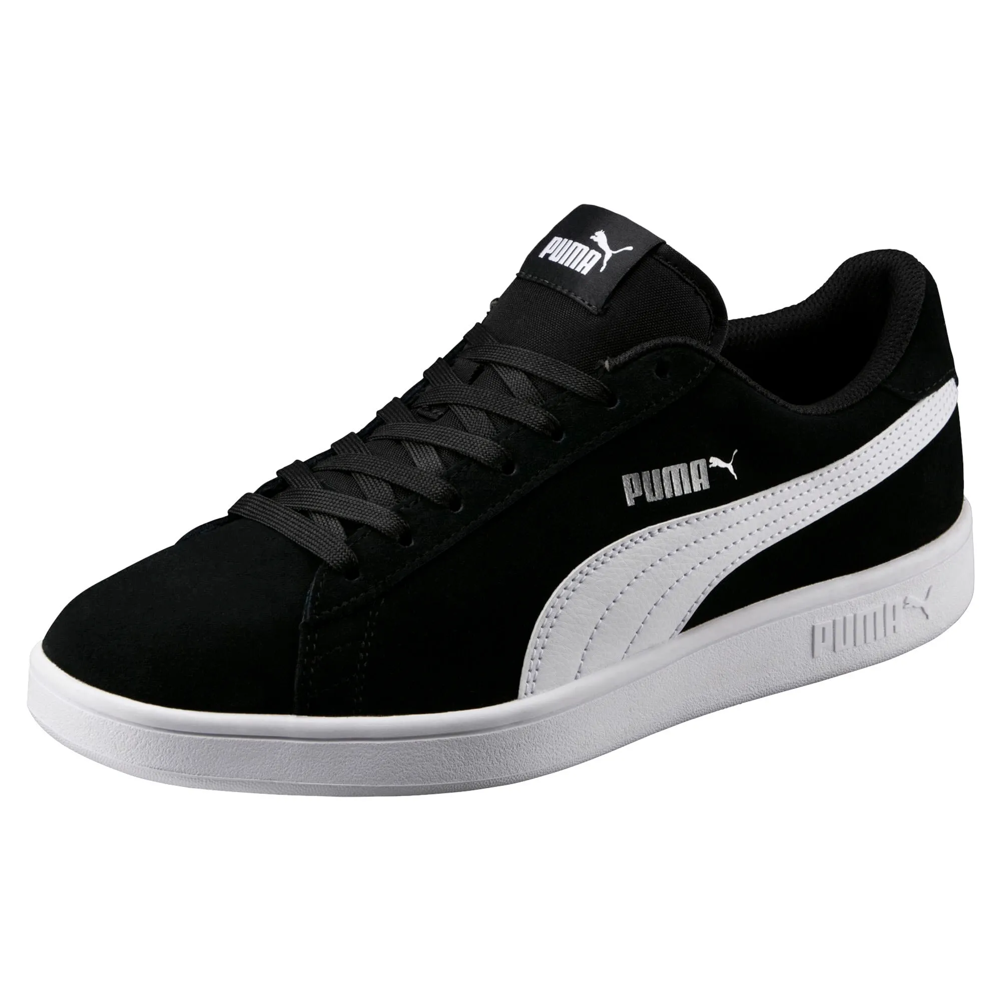 PUMA Smash V2, Scarpe da trail running Unisex - Adulto, Nero Puma Black Puma White Puma Silver, 46 EU