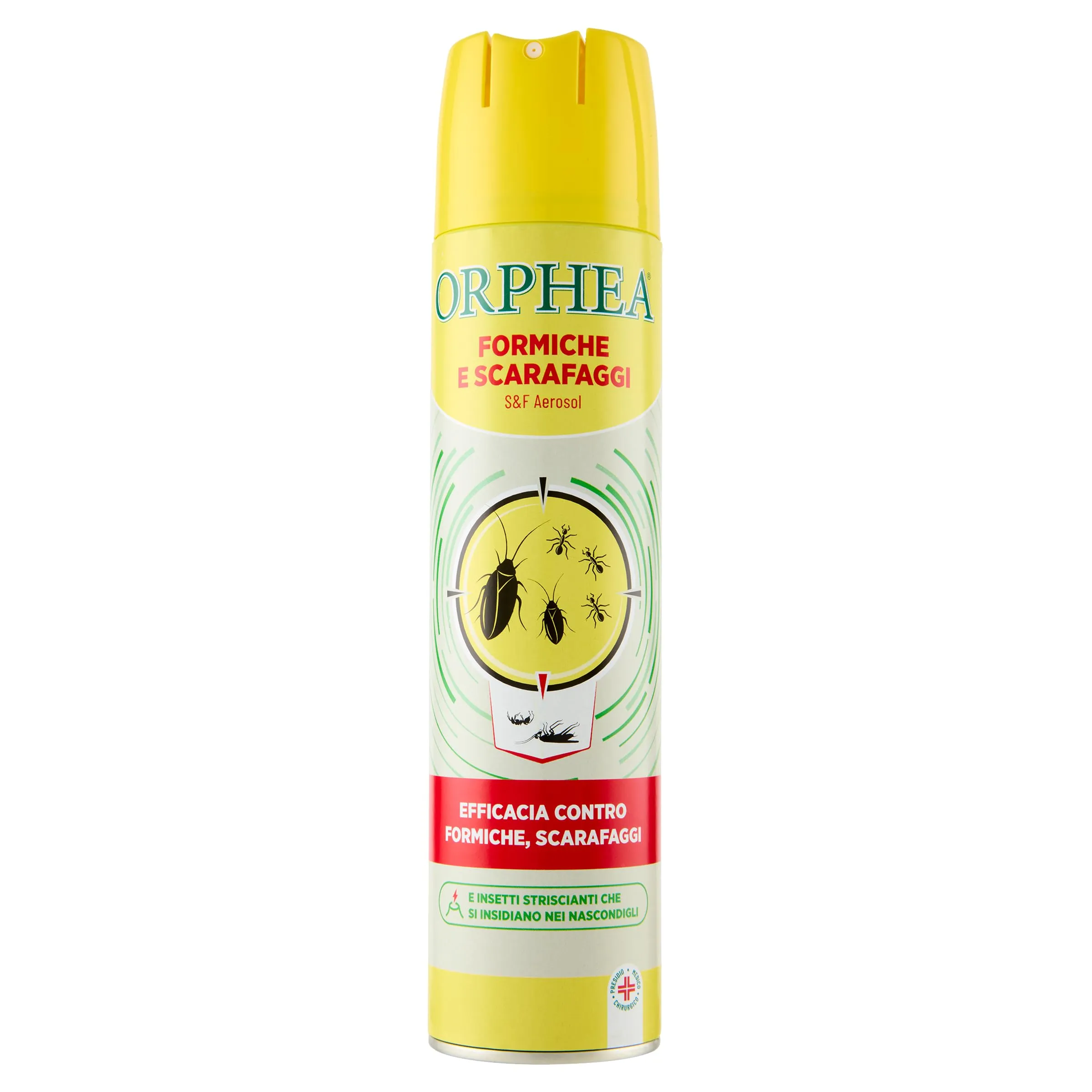 Orphea Spray, Elimina Formiche, Scarafaggi, Insetti Striscianti, Pulci E Cimici, Multicolore, 400 Ml