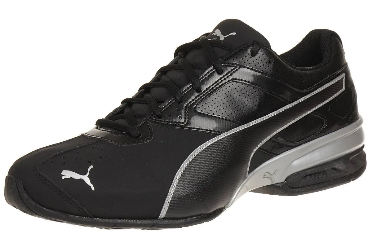 PUMA Men Tazon 6 FM Road Running Shoes, Puma Black-Puma Silver, 40.5 EU