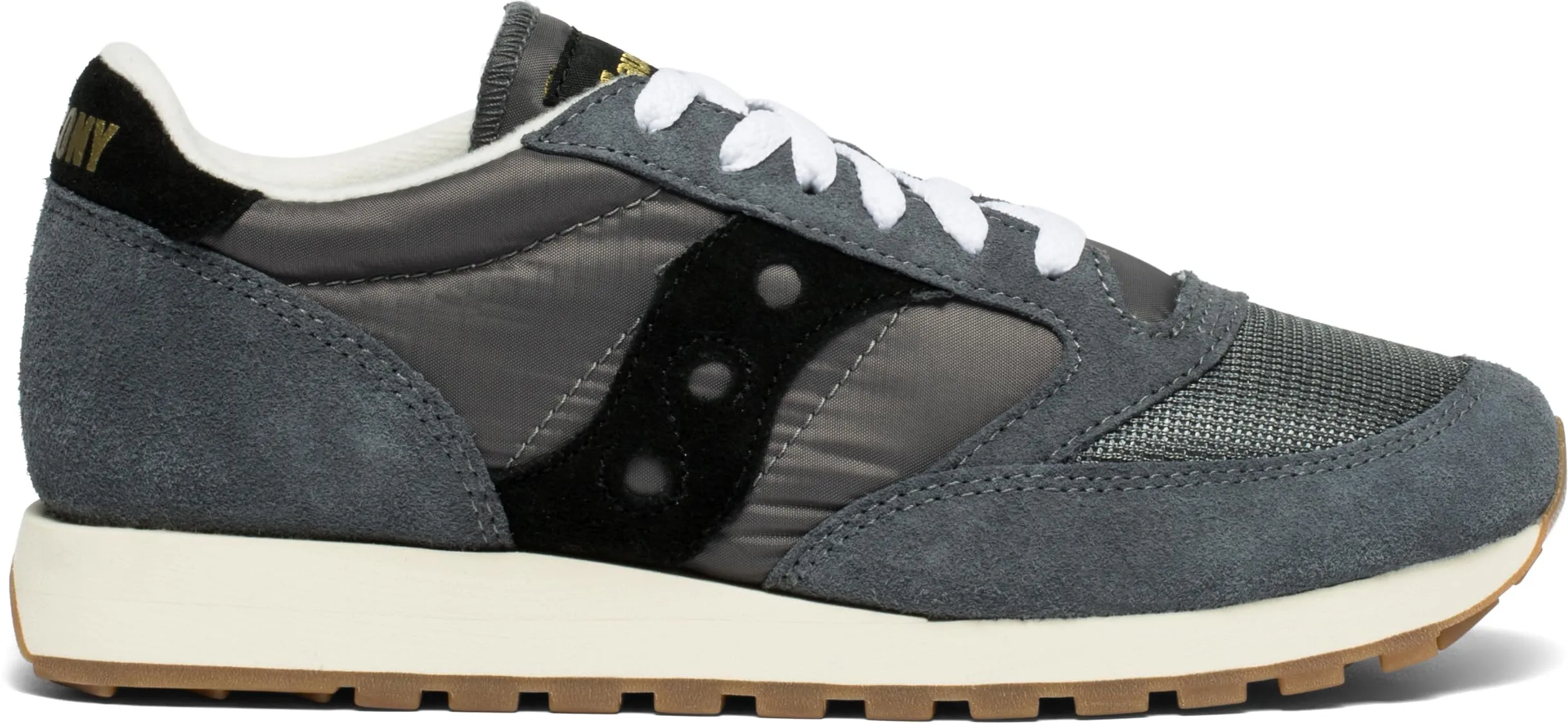 Saucony Jazz Original Vintage, Sneaker Uomo, Grigio Nero, 37.5 EU