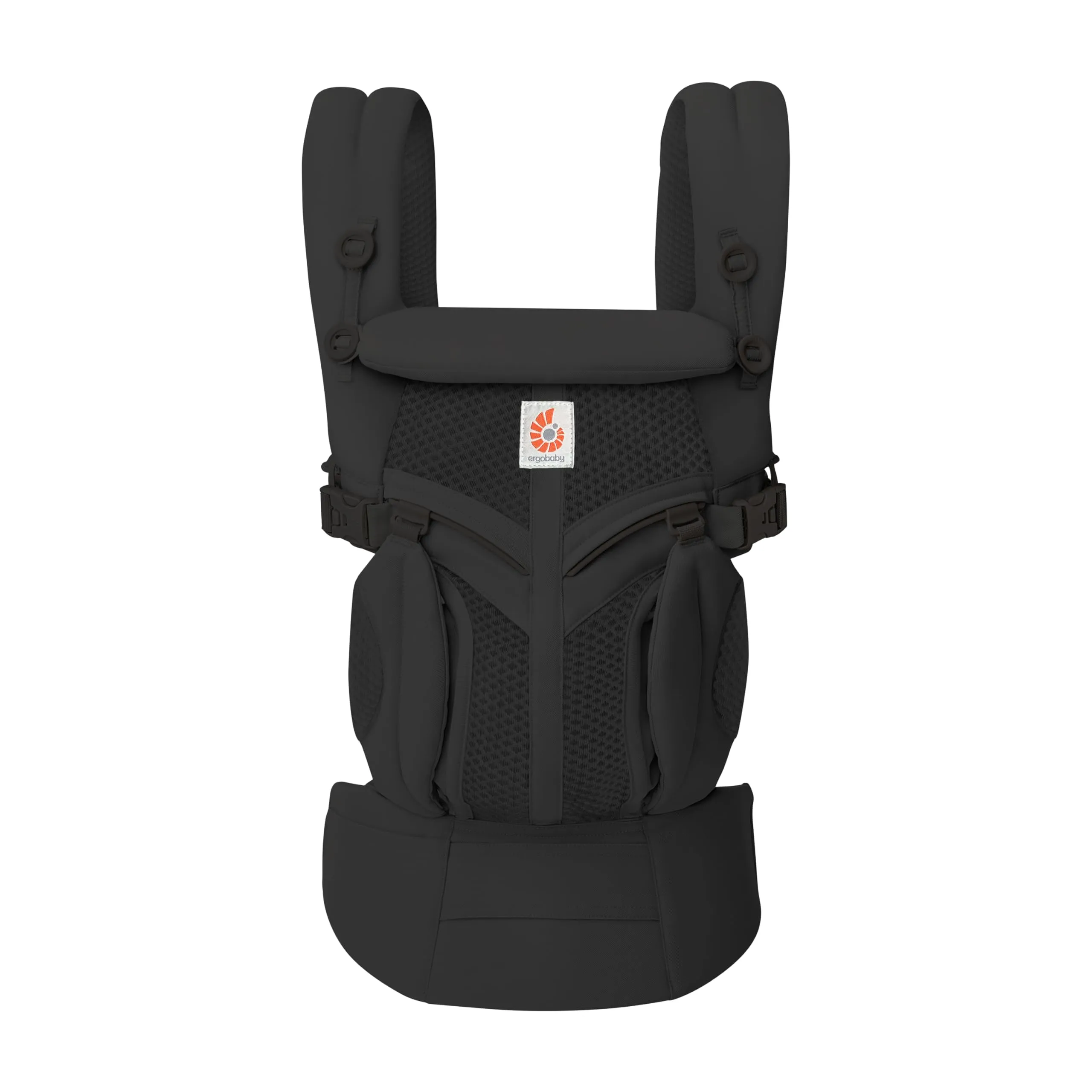 Ergobaby Omni 360 Cool Air Mesh Marsupio Neonati Ergonomico 0 36 Mesi, 4-in-1 Zaino Porta Bebe Traspirante, Onyx Black