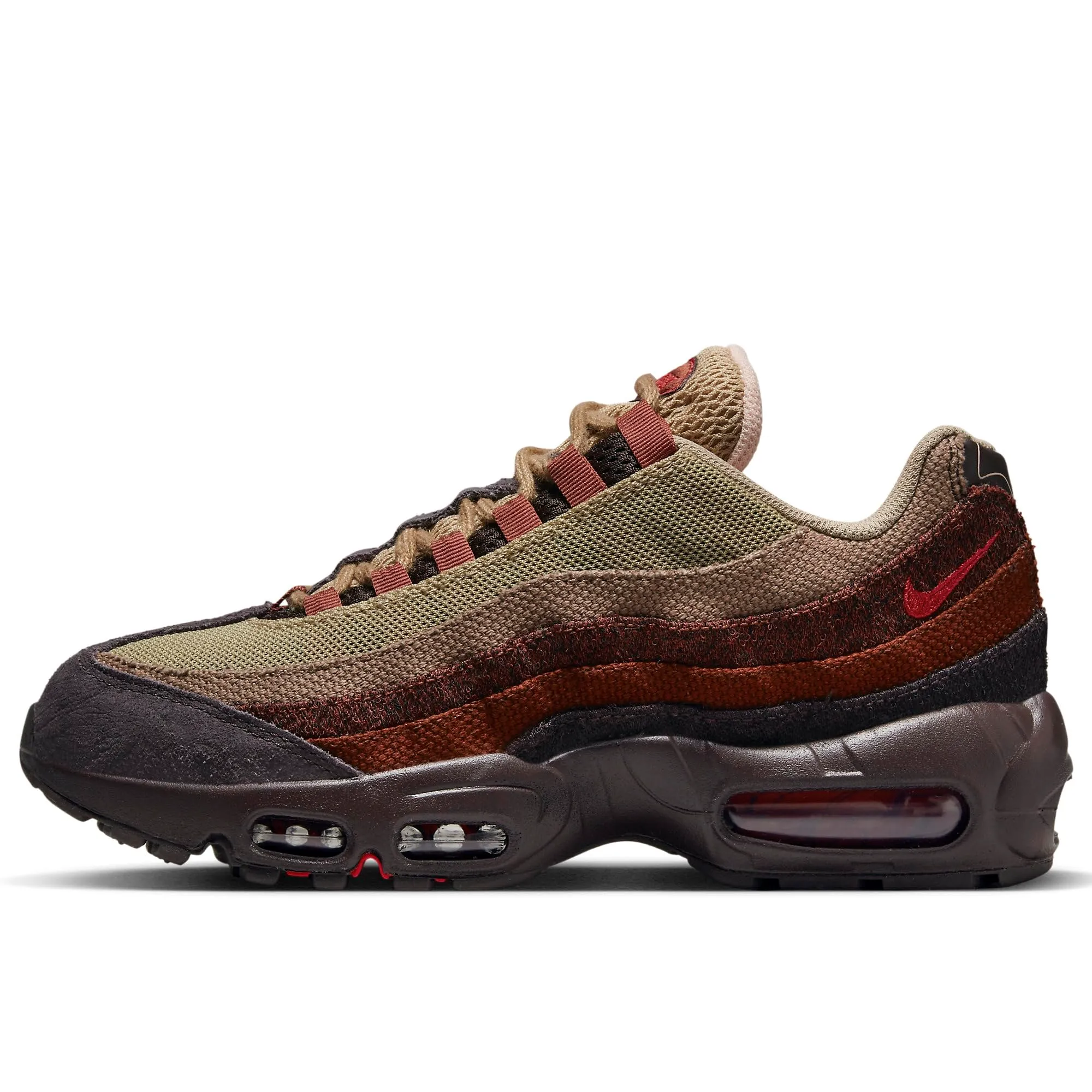 Nike Air Max 95 Scarpe con Lacci da Femmina Brown Basalt/Oxen/Ma 33.5
