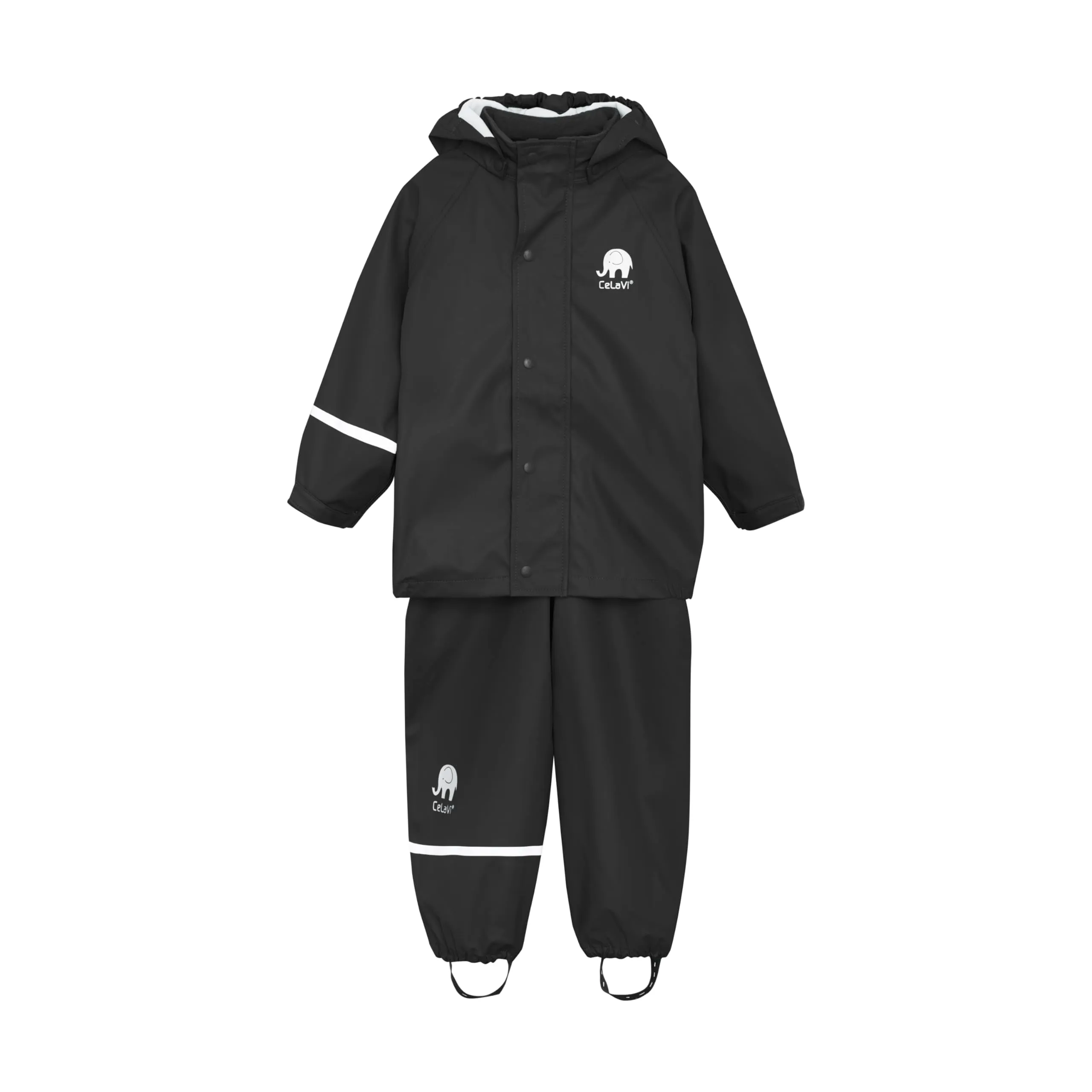 Celavi - Pantaloni impermeabili, bambino, Nero (Black), 140 cm