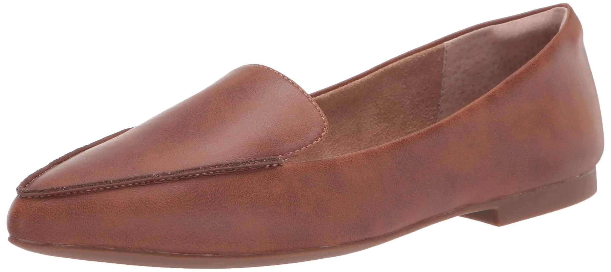 Amazon Essentials Mocassini Bassi da Donna, Castagna Finta Pelle, 37.5 EU Larga
