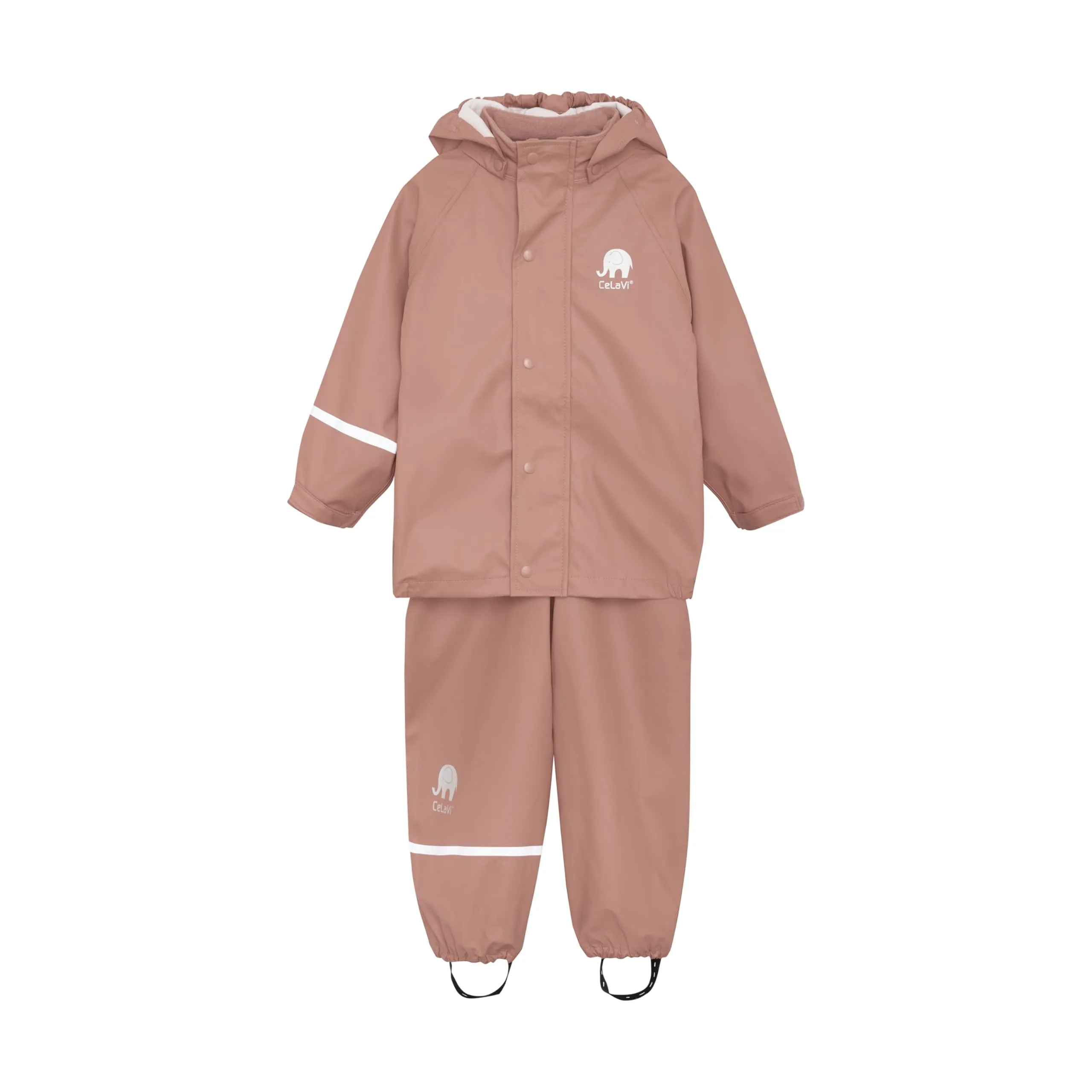 CeLaVi Basic Rainwear Set-Solid PU Pioggia, Burlwood, 110 Unisex-Adulto