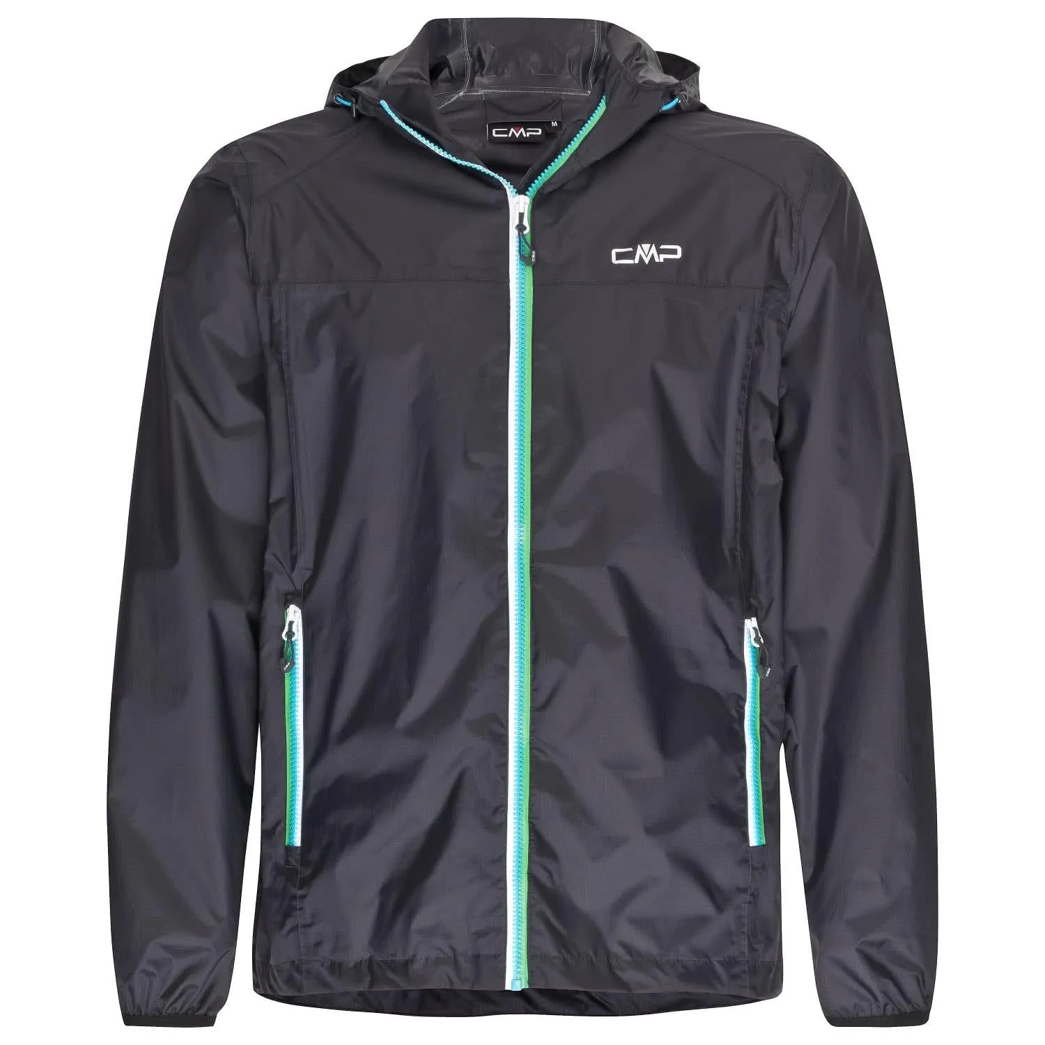 CMP Giacca Pioggia in Poliestere Antistrappo da Uomo, Antracite, 3XL