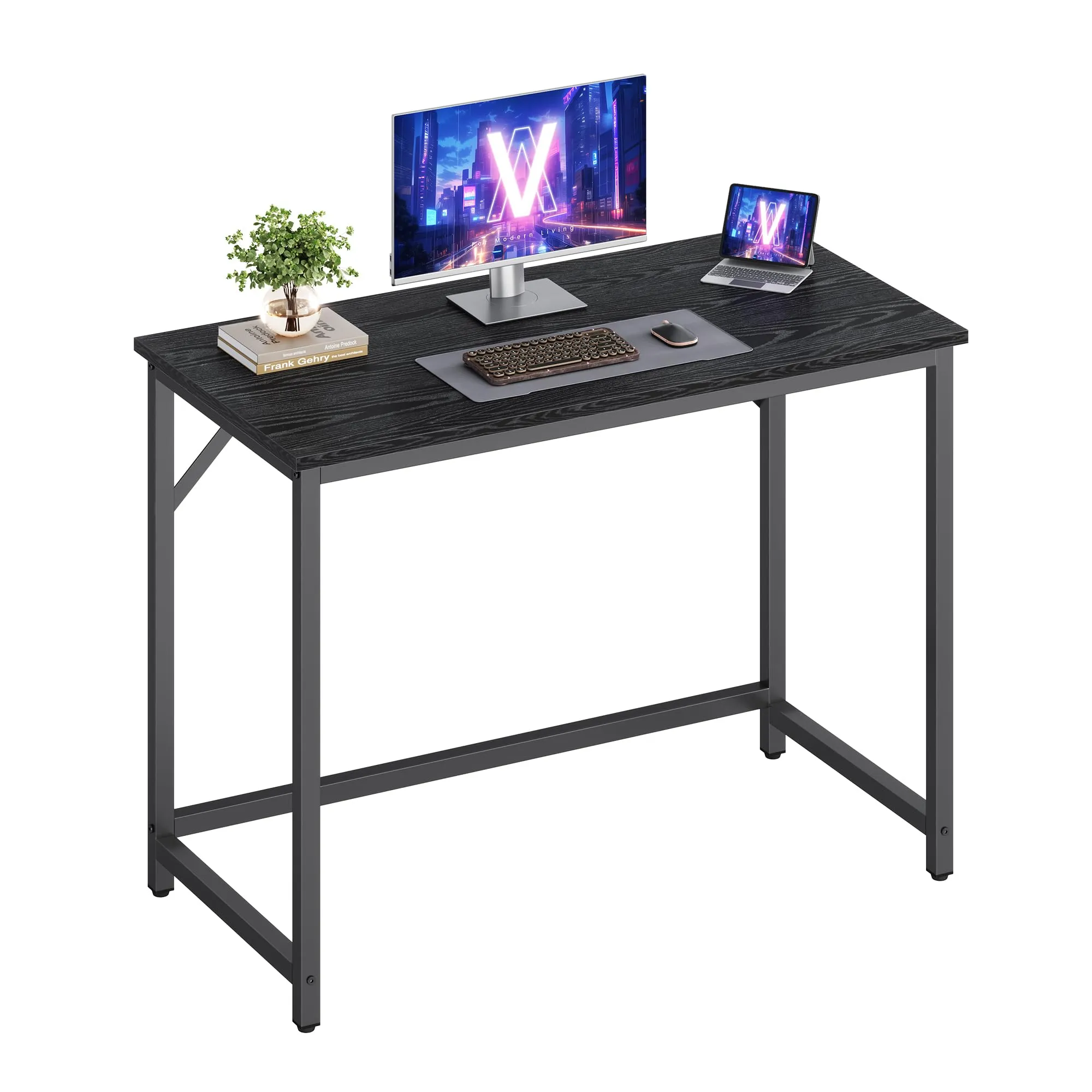 VASAGLE Scrivania per Computer, Postazione Lavoro, 100 x 50 x 76 cm