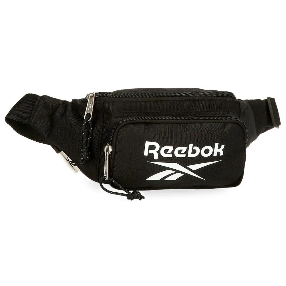 Reebok Boston Marsupio con Tasca Nero 35x13x5 cm Poliestere