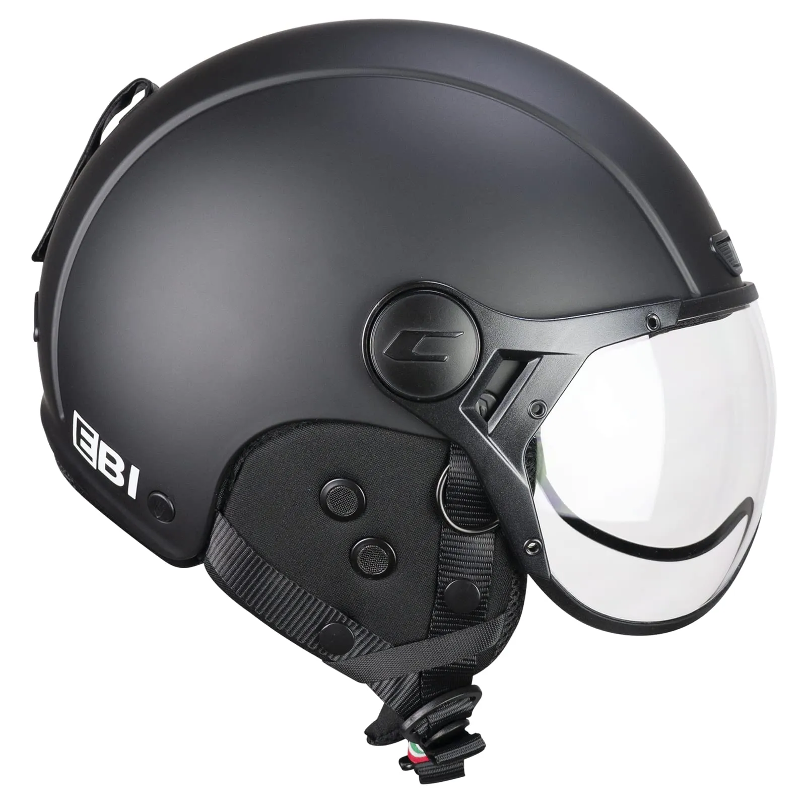 CGM Casco Bici, sci, E-bike, 801A EBI MONO, Nero opaco, XXXS (49-50cm)