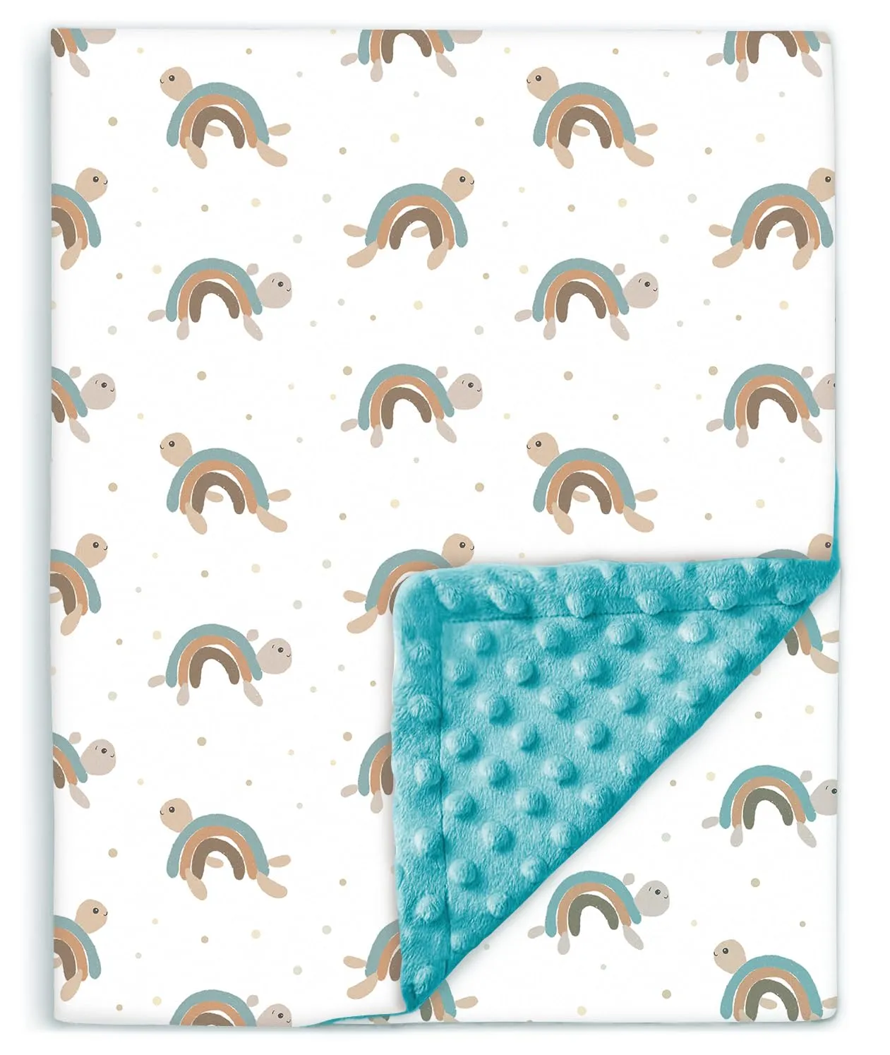 Copertina Neonato Invernale 75x100 - Coperta Pile Morbida Per Bambini In Cotone Oeko Tex - Coperta Culla Lettino 60x120 - Plaid, Pisolino, Scuola, Asilo Nido - Trapunta Leggera Lettino Con Sbarre