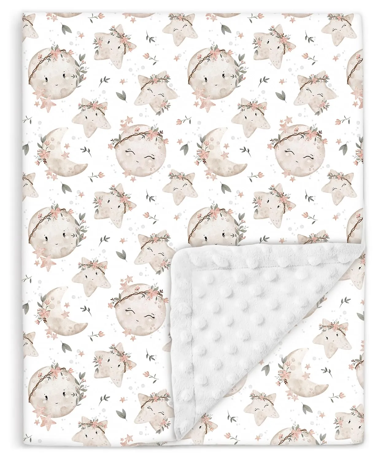 Copertina Neonato Invernale 75x100 - Coperta Pile Morbida Per Bambini In Cotone Oeko Tex - Coperta Culla Lettino 60x120 - Plaid, Pisolino, Scuola, Asilo Nido - Trapunta Leggera Lettino Con Sbarre