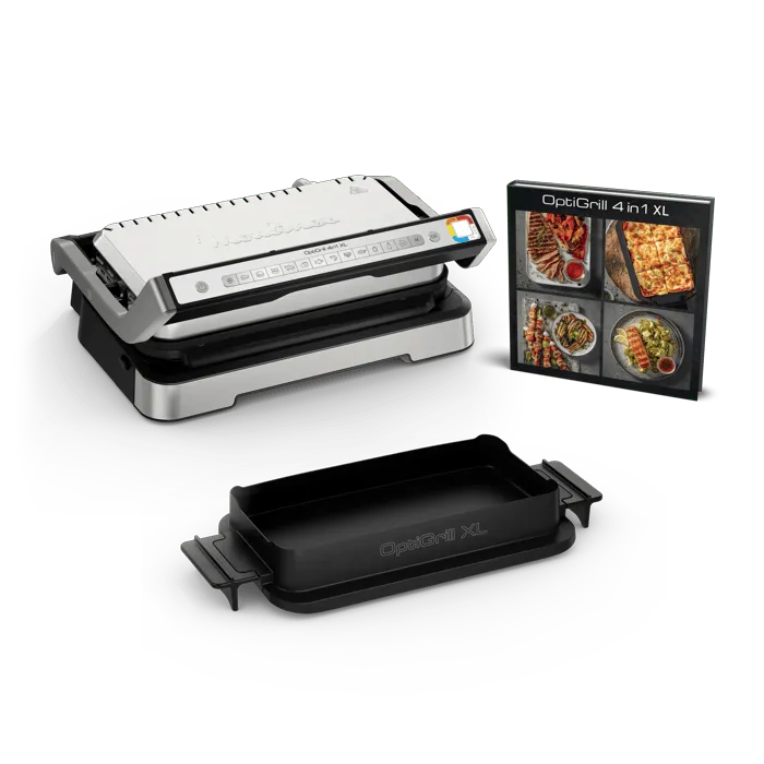 Moulinex Optigrill 4In1 Xl Griglia A Contatto Intelligente Risultati Perfetti Nessun Monitoraggio 12 Programmi Automatici 4 Funzioni Di Cottura