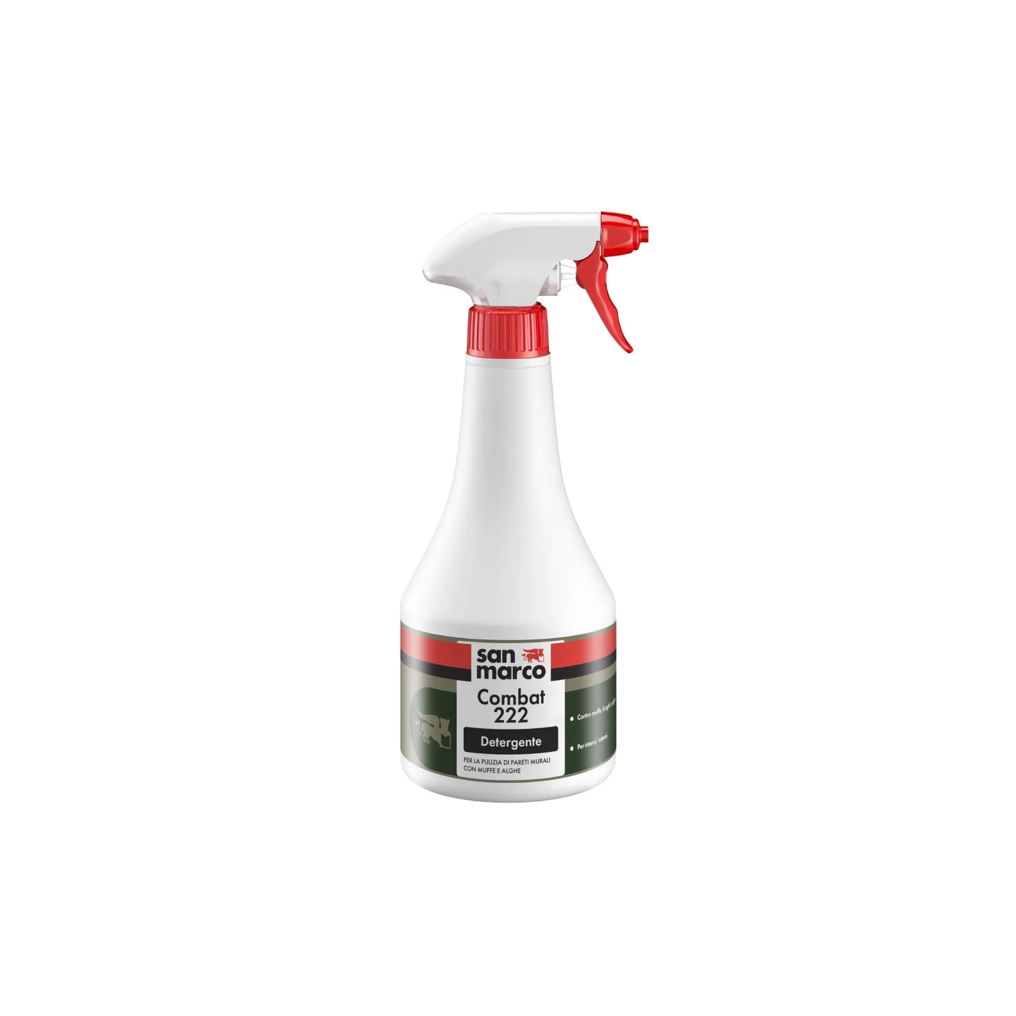 COMBAT 222 Spray antimuffa professionale per la pulizia di pareti infestate da muffe, funghi o alghe; trattamento risanante.