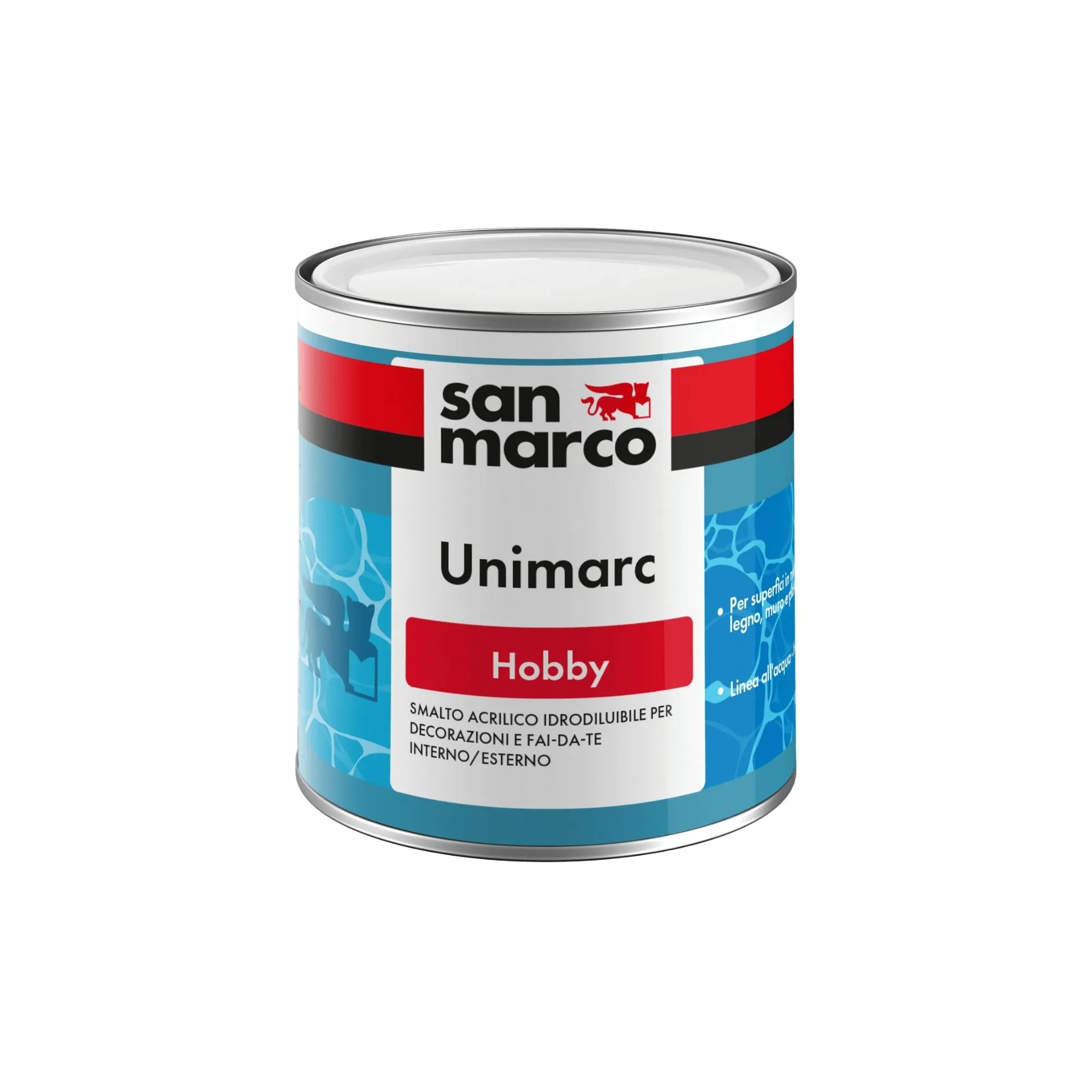 UNIMARC HOBBY Smalto all'acqua multisuperficie per decorazioni e bricolage