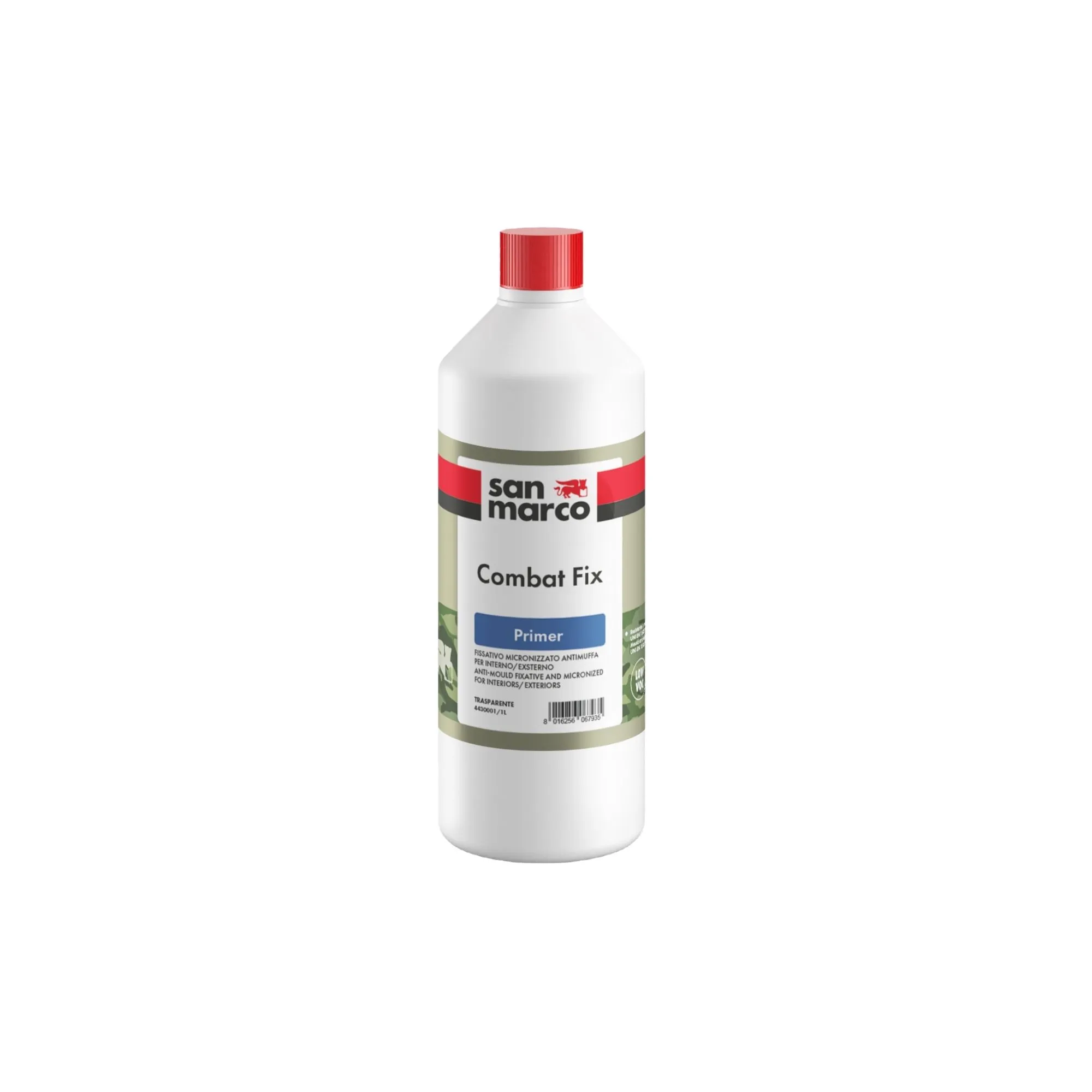 COMBAT FIX Fissativo antimuffa da applicare prima della pittura antimuffa per potenziarne e prolungarne l'effetto.