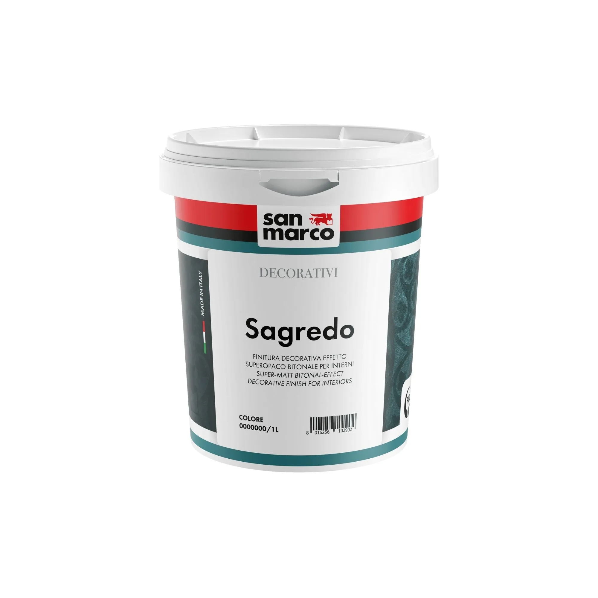 SAGREDO Pittura decorativa per interni ad effetto superopaco bitonale che crea profonde e raffinate sfaccettature; si applica a spatola.