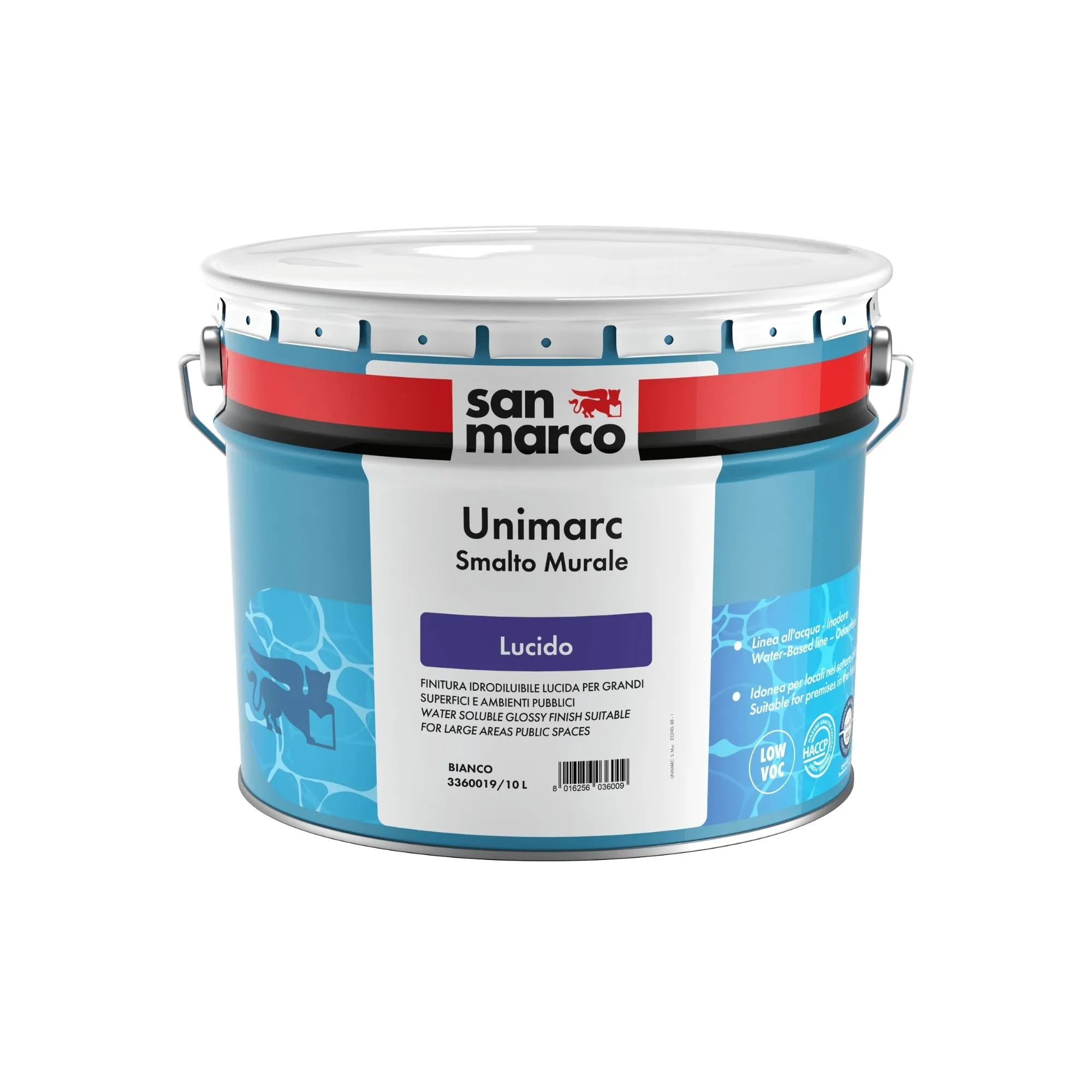 UNIMARC SMALTO MURALE LUCIDO Smalto murale superlavabile ad effetto lucido; speciale per superfici soggette a frequenti pulizie.