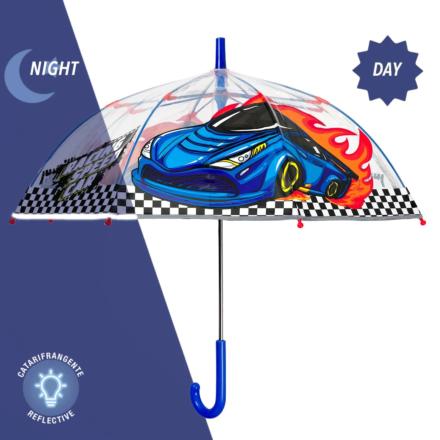 Ombrello Trasparente Racing Car