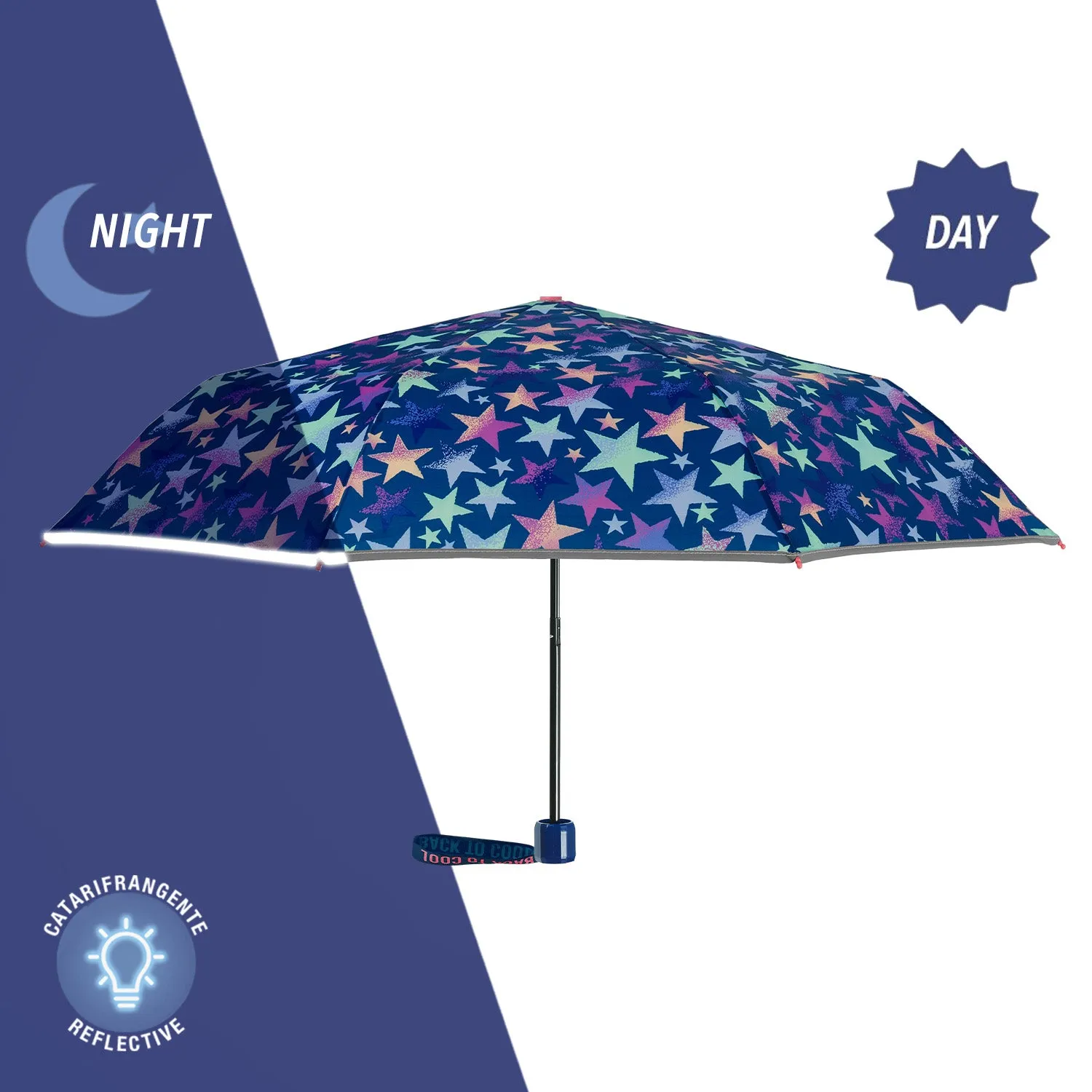 Ombrello Mini con Stelle Multicolore