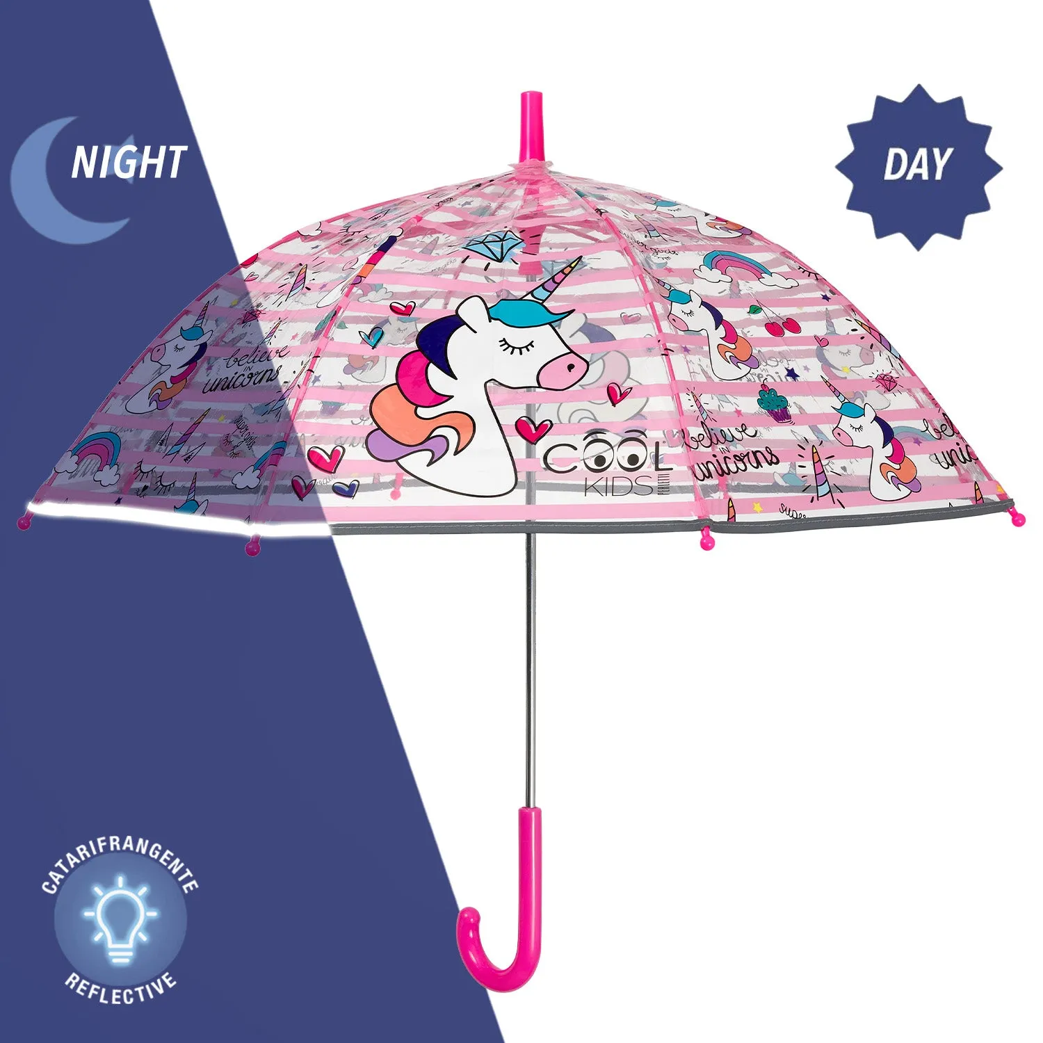 Ombrello Trasparente Unicorno