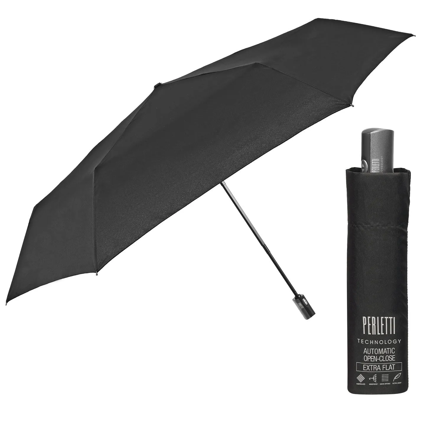 Ombrello Nero Extra Piatto