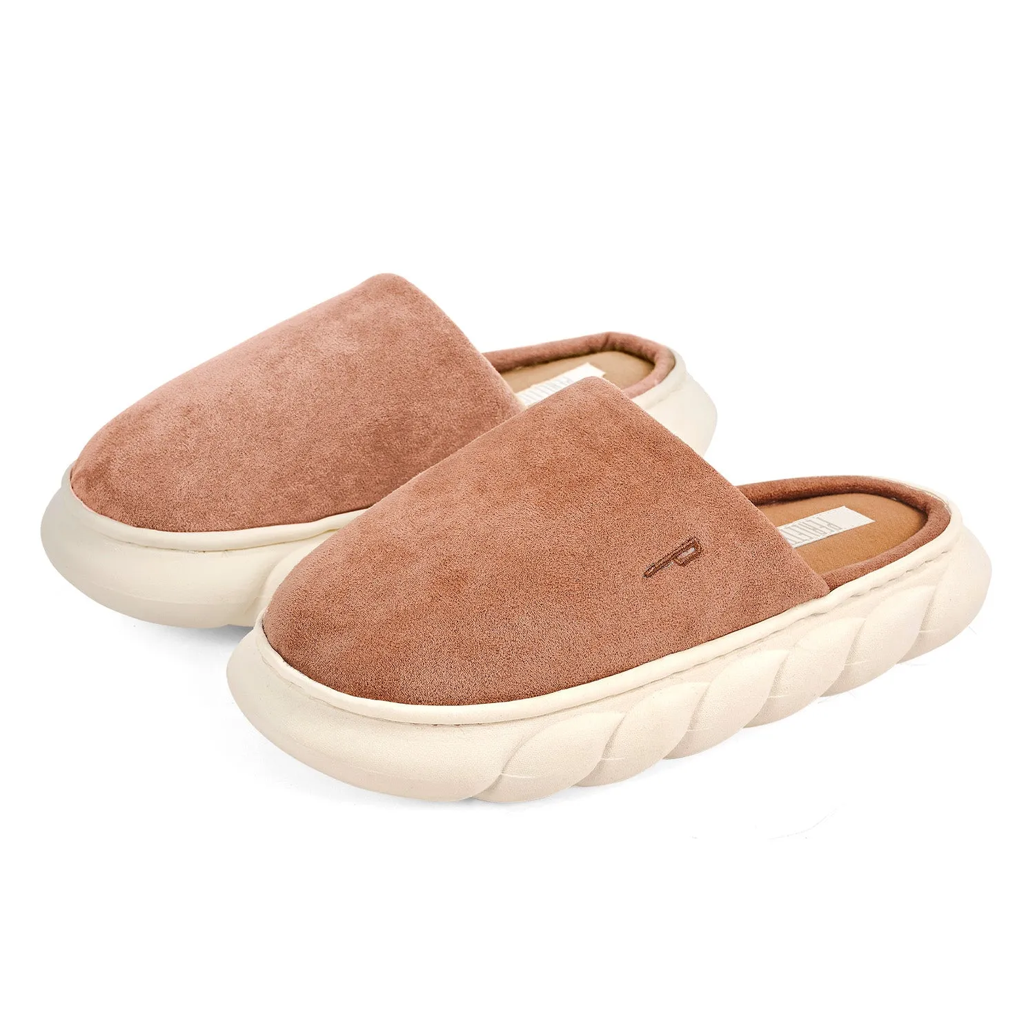 Pantofole Scamosciate con Suola Platform