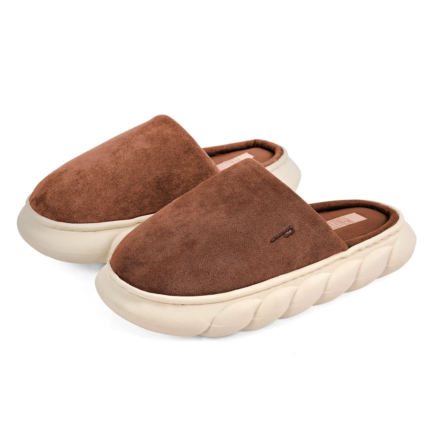 Pantofole Scamosciate con Suola Platform