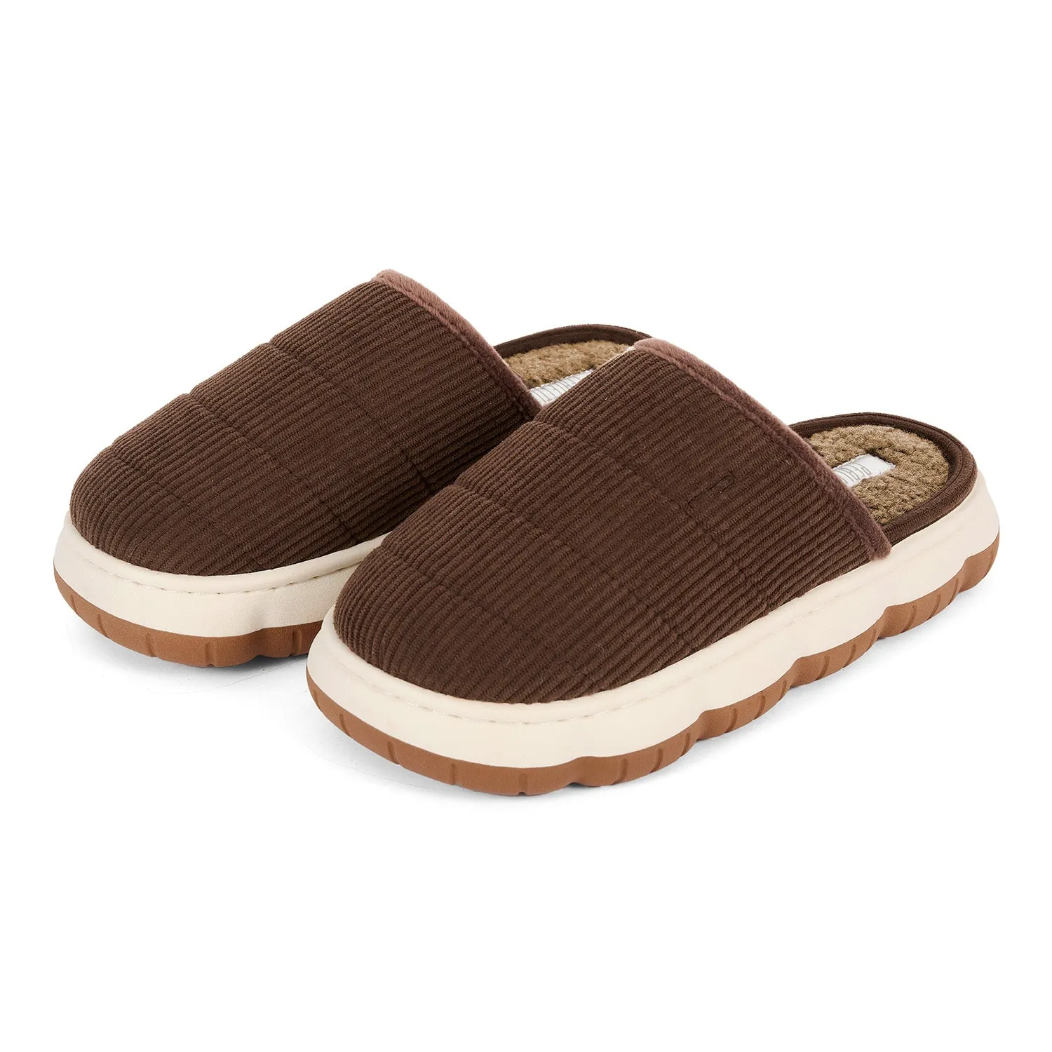 Pantofole Donna in Velluto con Suola Rialzata