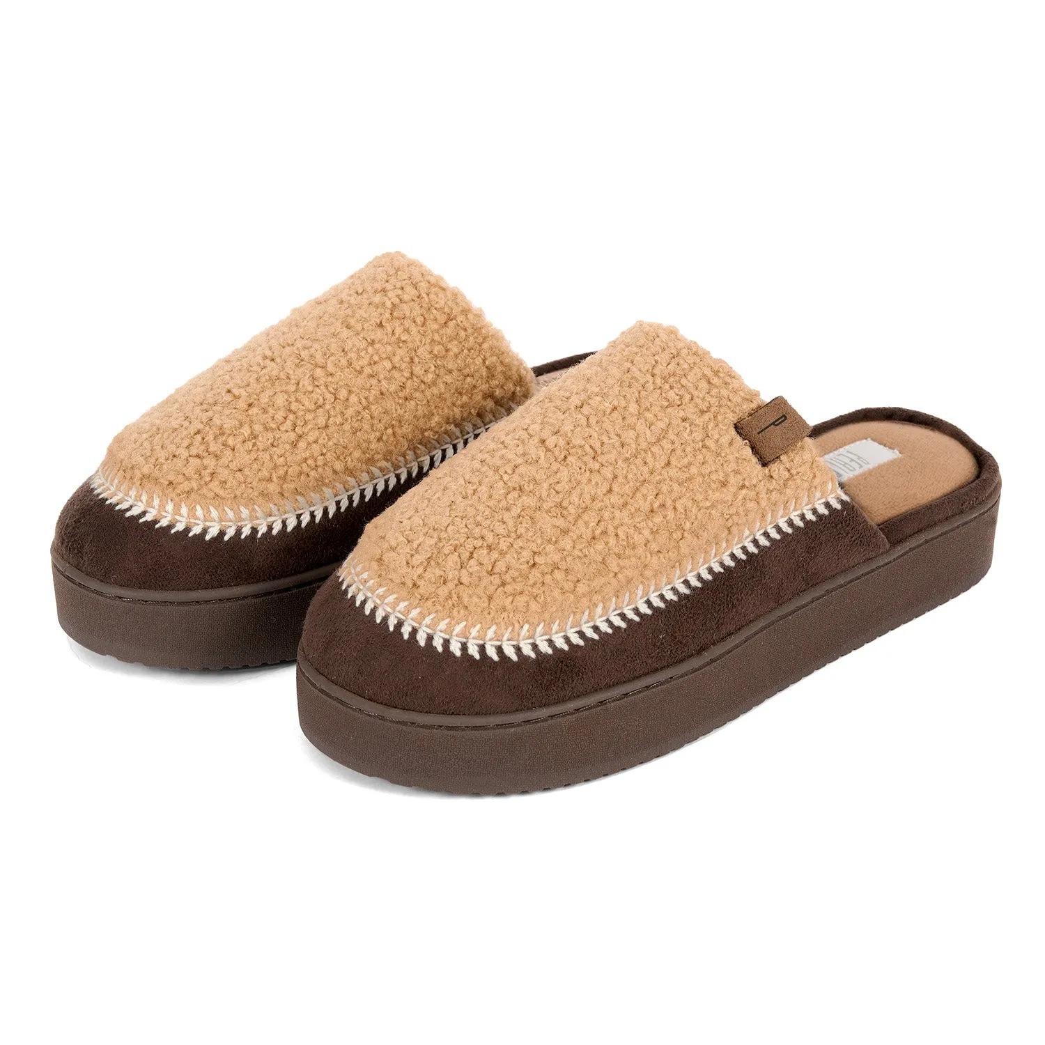 Pantofole Donna Teddy con Suola Platform