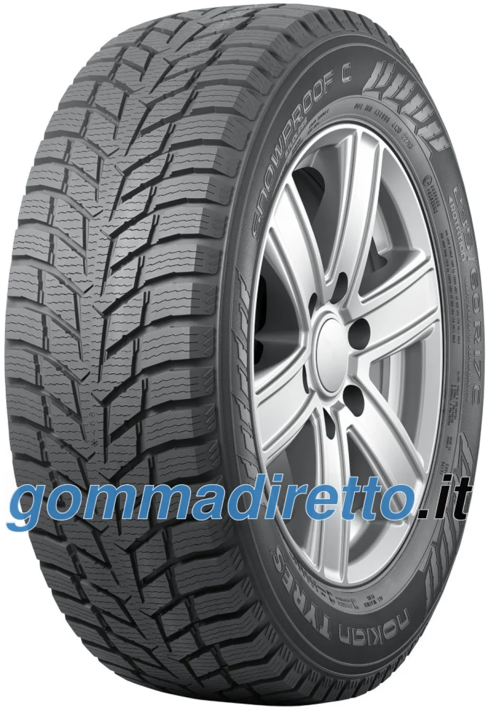 Nokian Snowproof C 235/65 R16C 121/119R 10PR Aramid Sidewalls - immagine 1