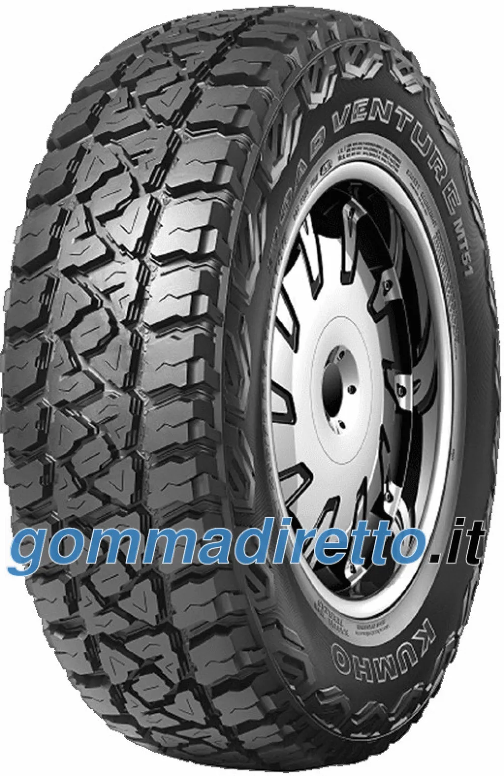 Kumho Road Venture MT51 265/65 R17 120/117Q 10PR - immagine 1