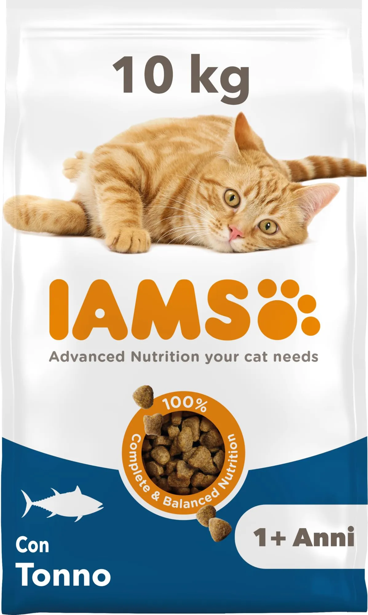 IAMS Cibo secco per gatti da 1-6 anni con tonno, 10 kg