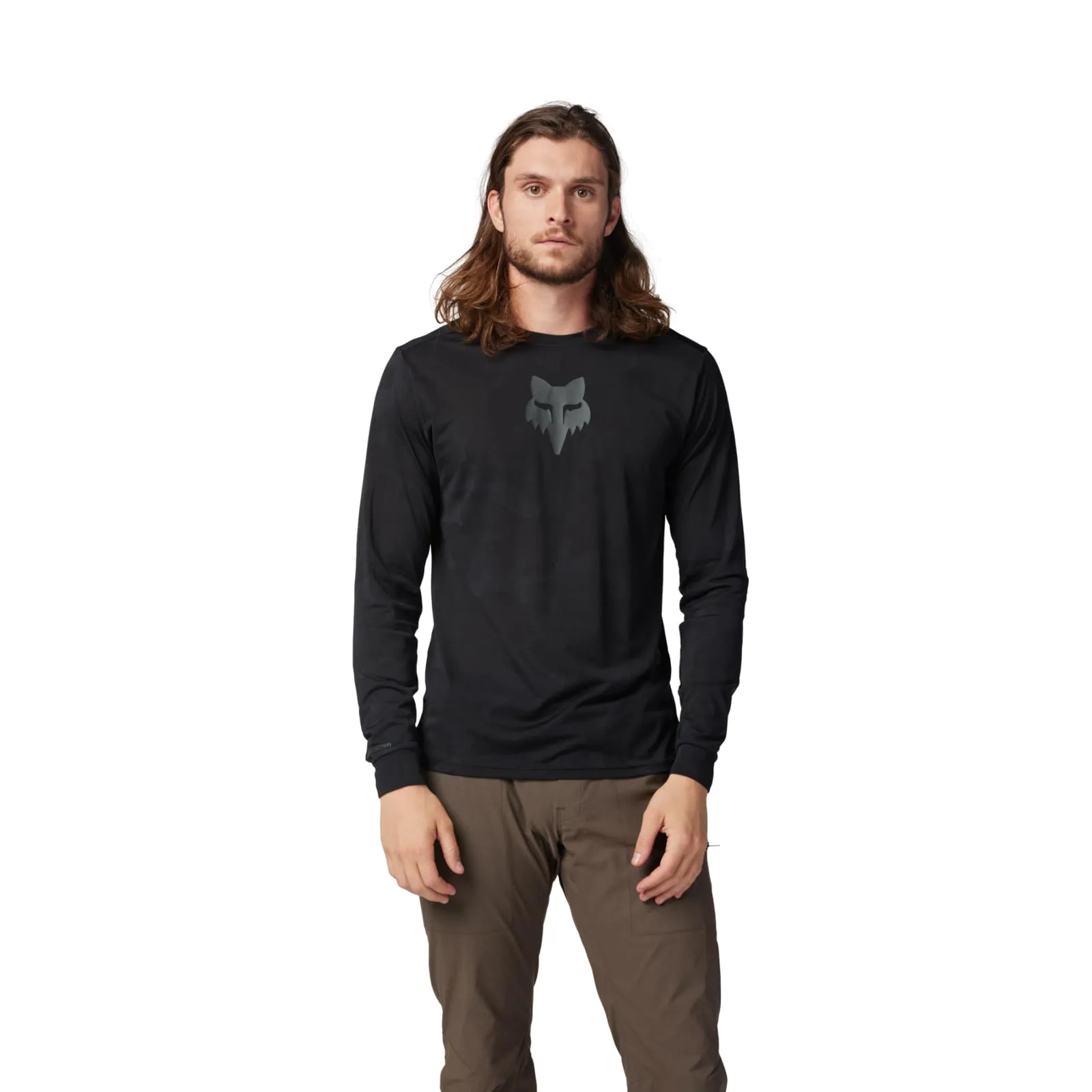 Fox Racing Maglia Ranger Tru Dri LS Camicia, Nero, S Uomo