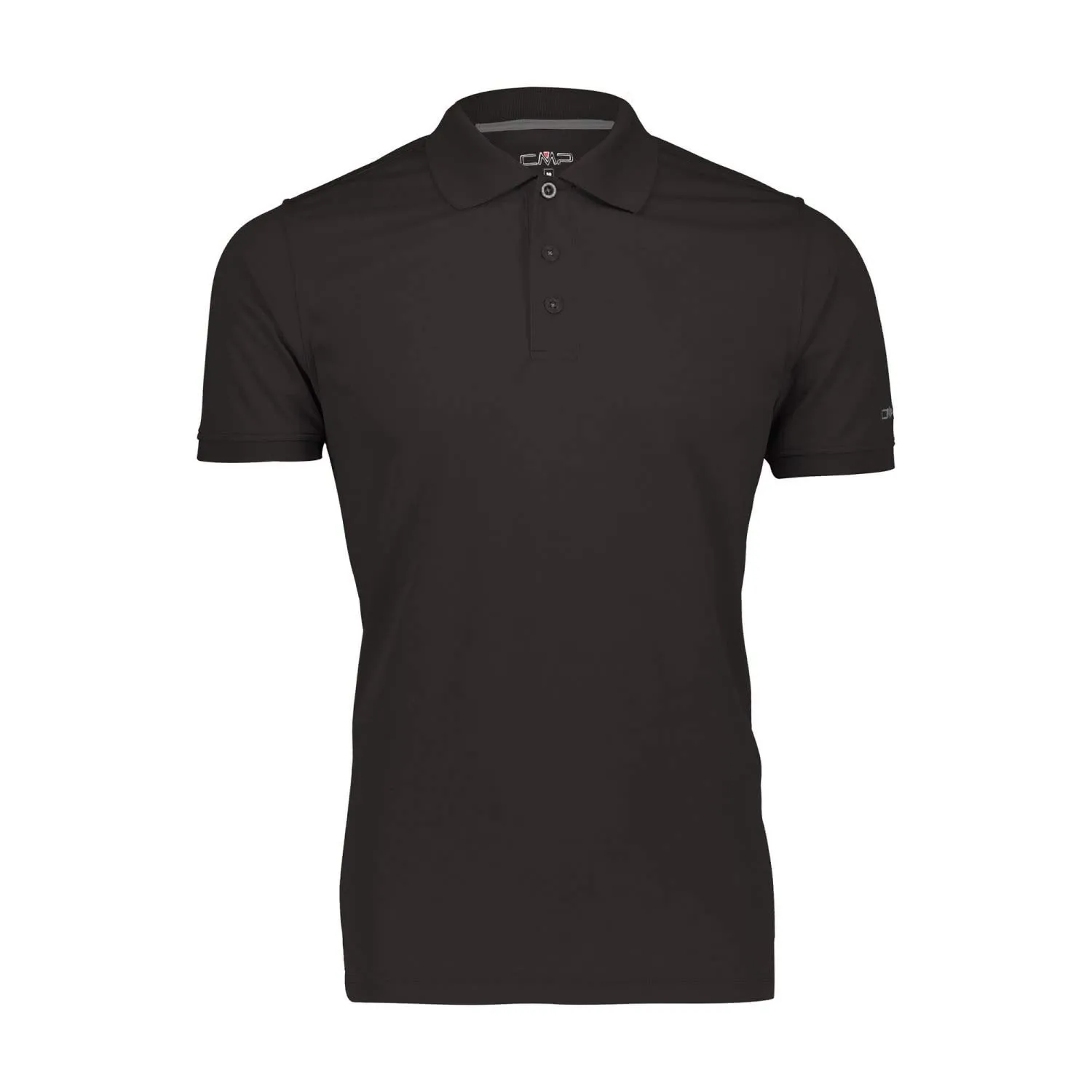 CMP T-Shirt Polo 3t60077 T-shirt, Uomo, Nero-Cemento, 46