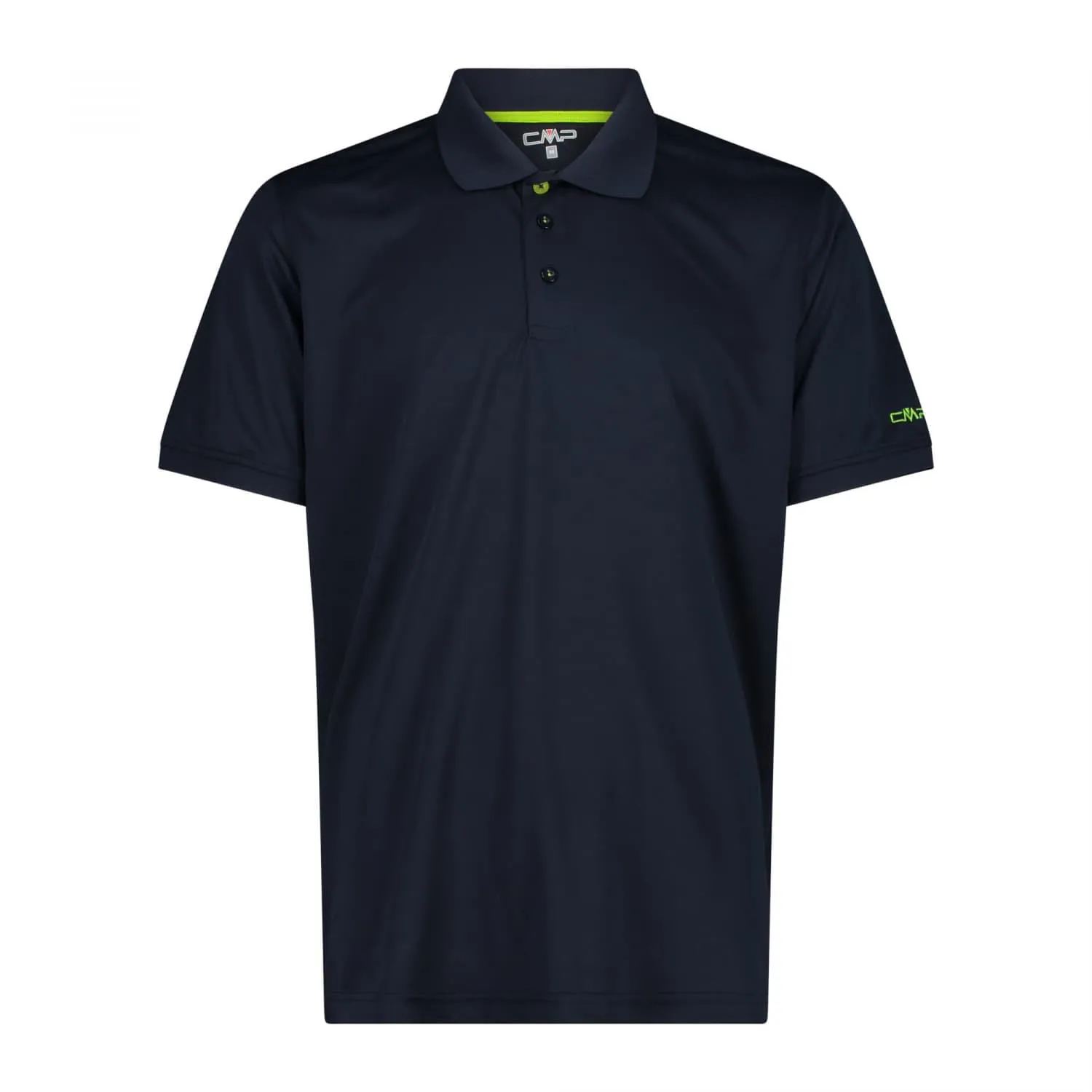 CMP - Polo da uomo, B.Blue-Limegreen, 52