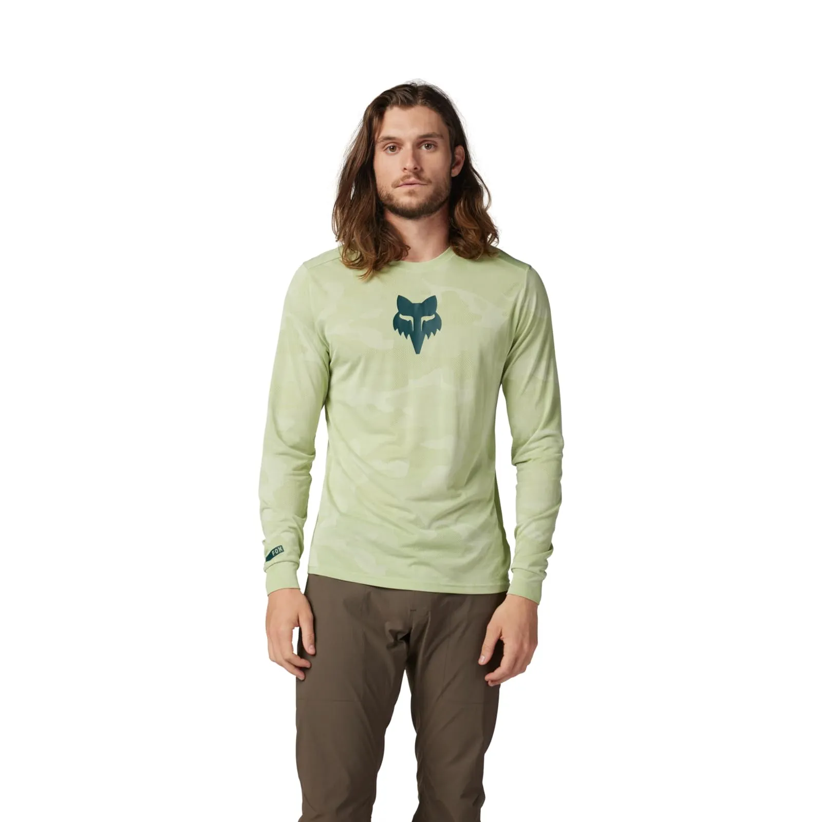 Fox Racing Maglia da Uomo Ranger Tru Dri a Maniche Lunghe Camicia, Cactus, S